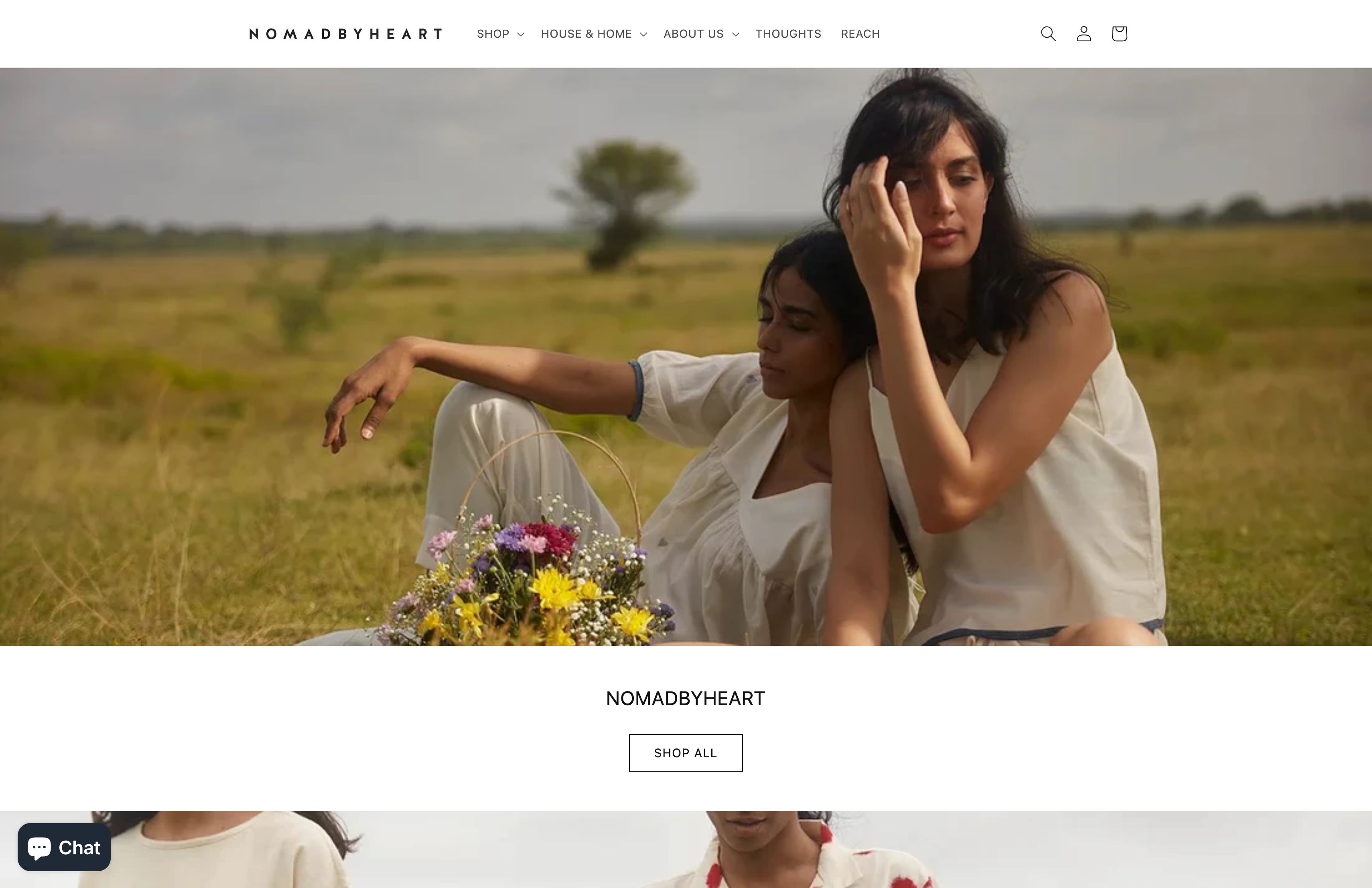 NOMADBYHEART.COM screenshot