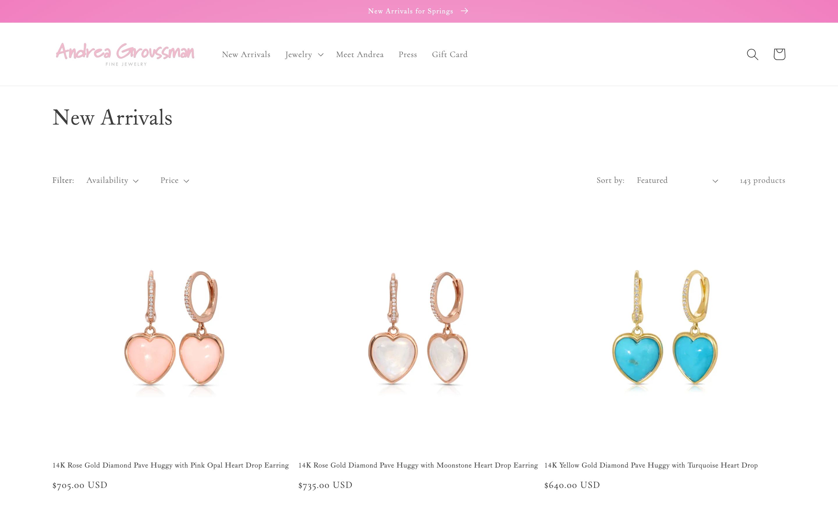 Andrea Groussman Fine Jewelry screenshot