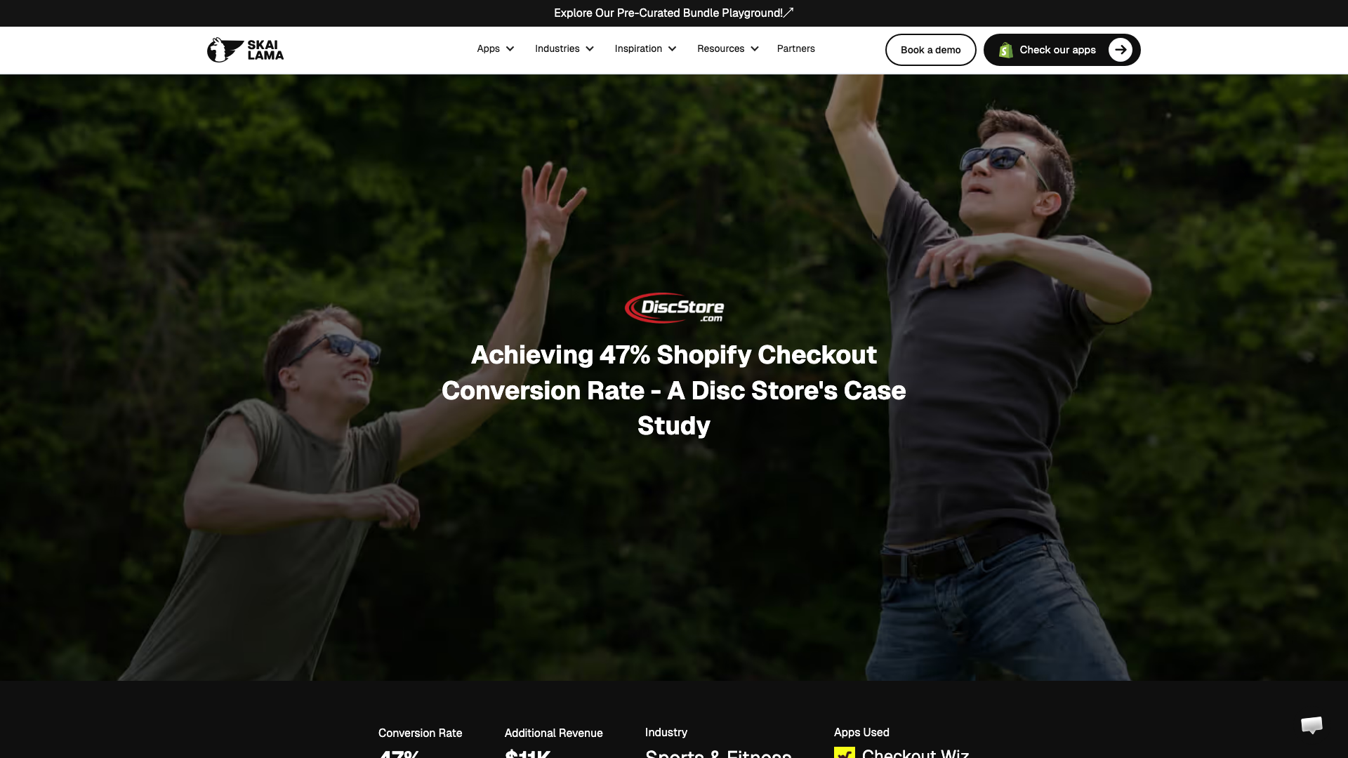 Achieving 47% Checkout Conversion Rate: Sports Brand Case Study screenshot