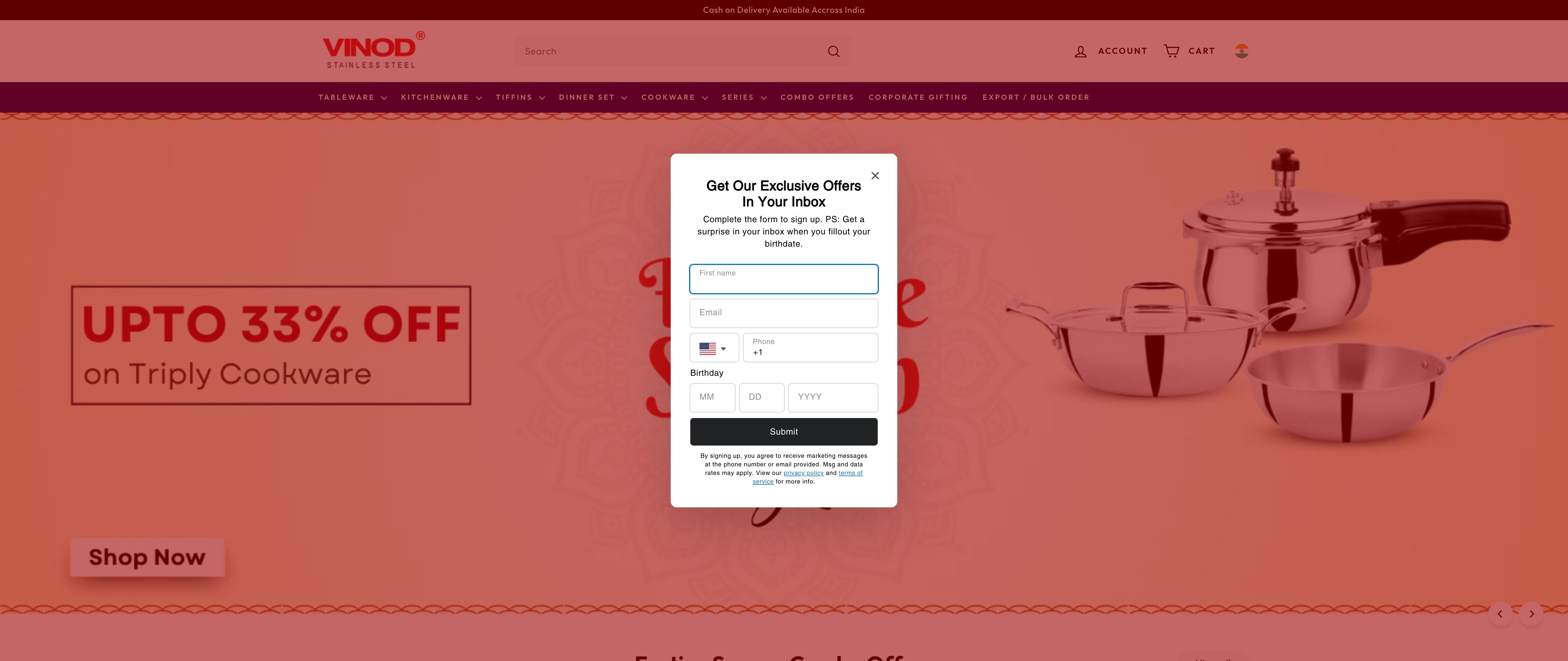 VINOD Steel screenshot