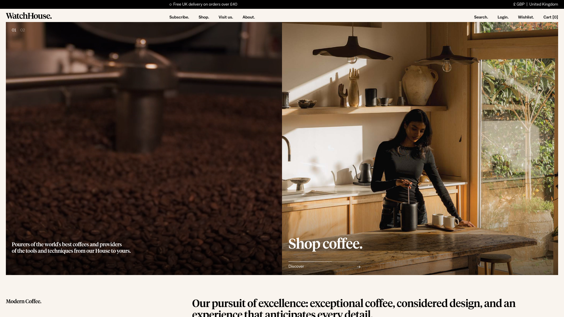 Specialty Coffee Shopify Development – Elevating Customer Experience screenshot
