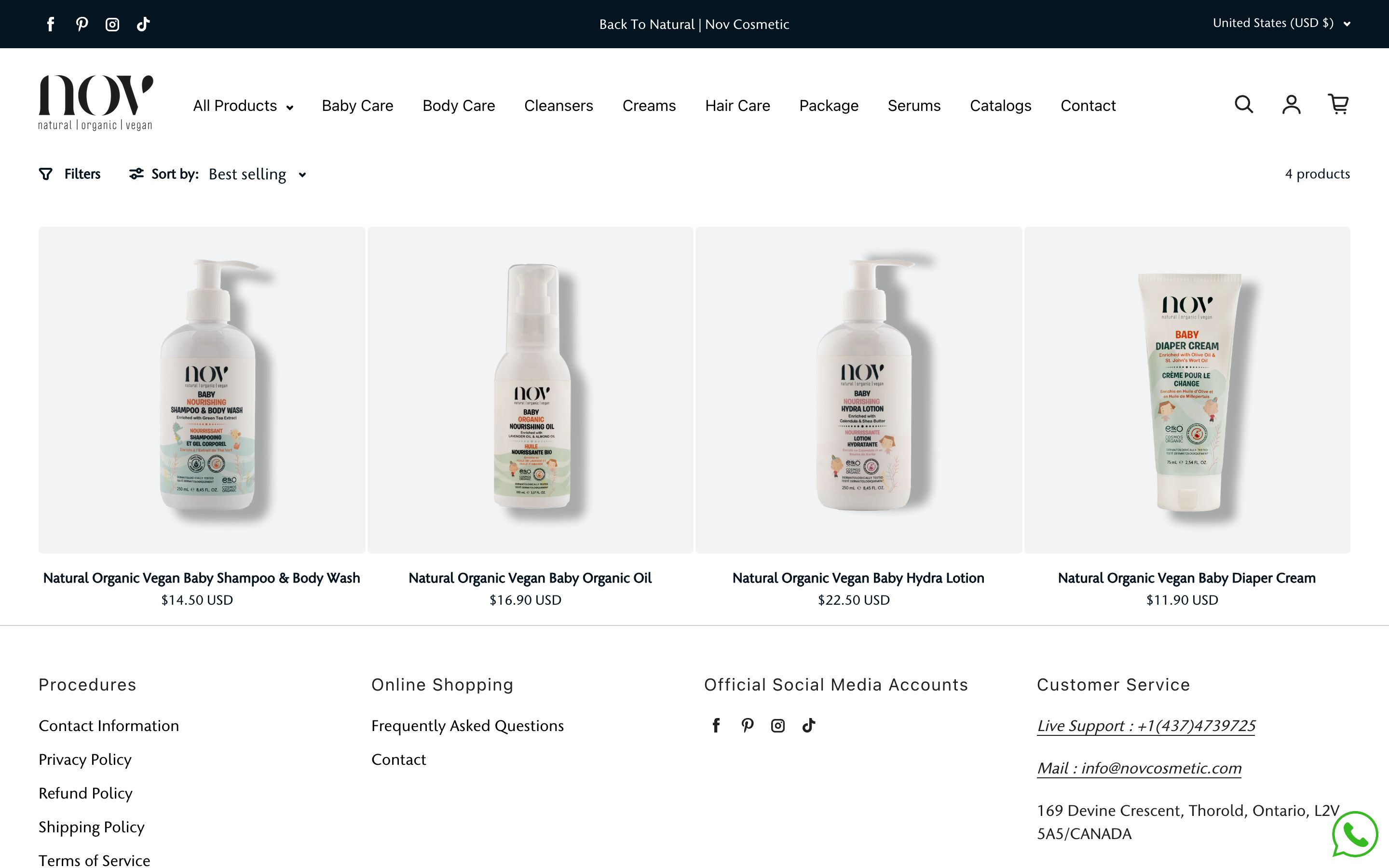 Nov Cosmetic - Canada screenshot 3