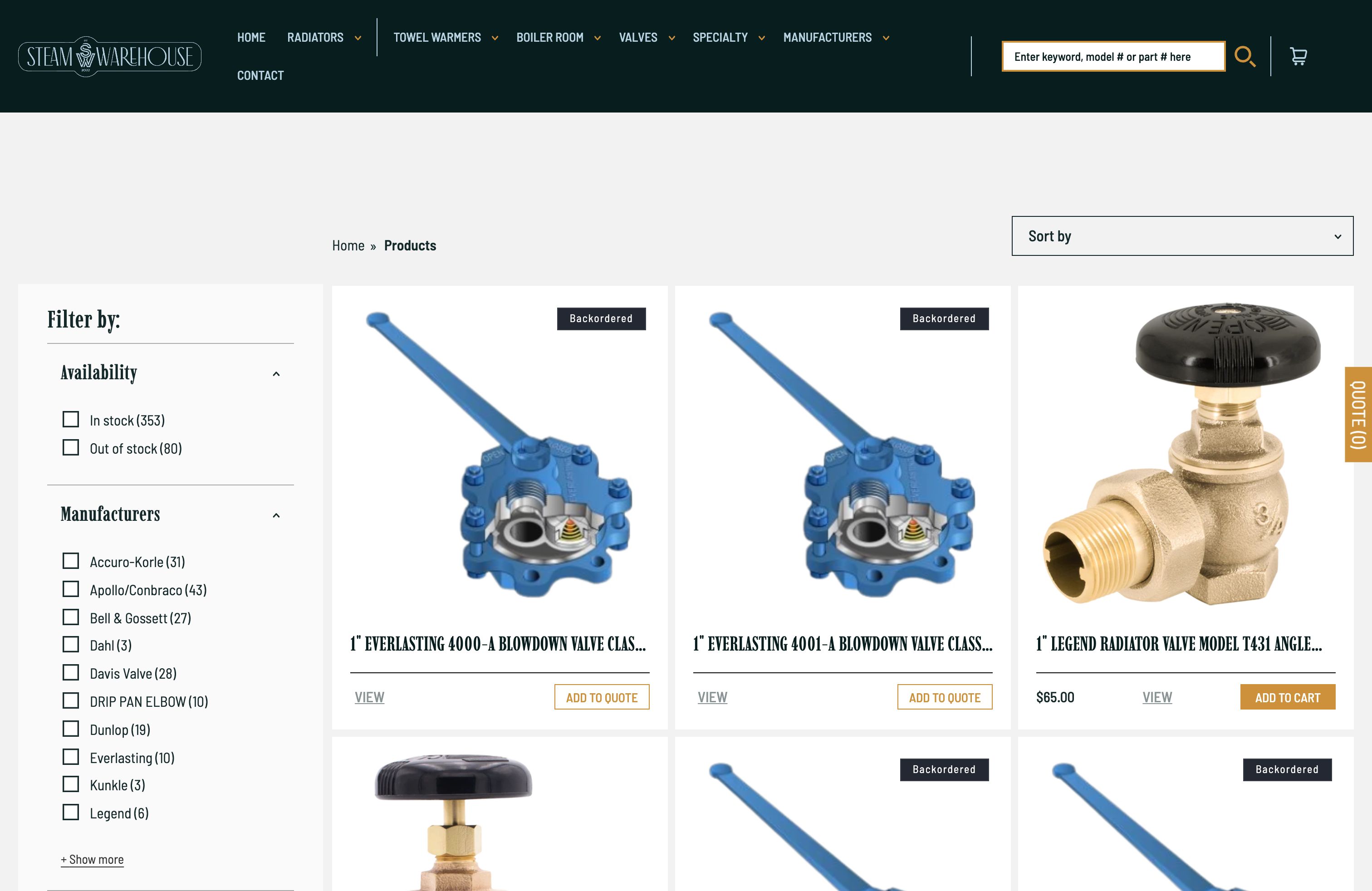 Steamwarehouse.com - Montreal’s Steam and Heating Experts Online screenshot 2