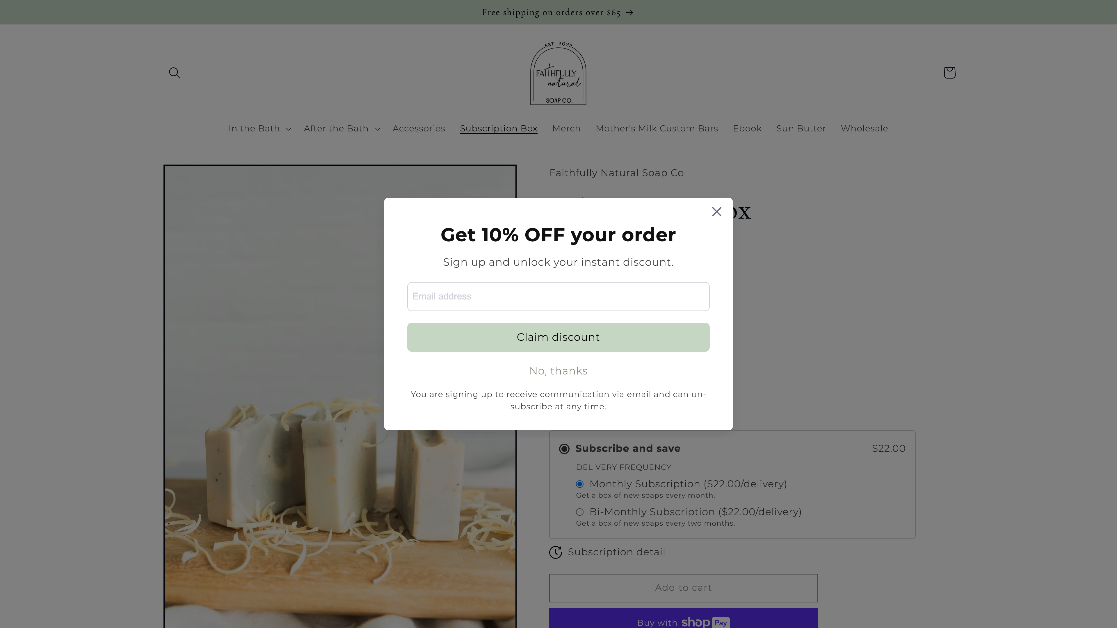 Faithfully Natural Soap Co. screenshot 4