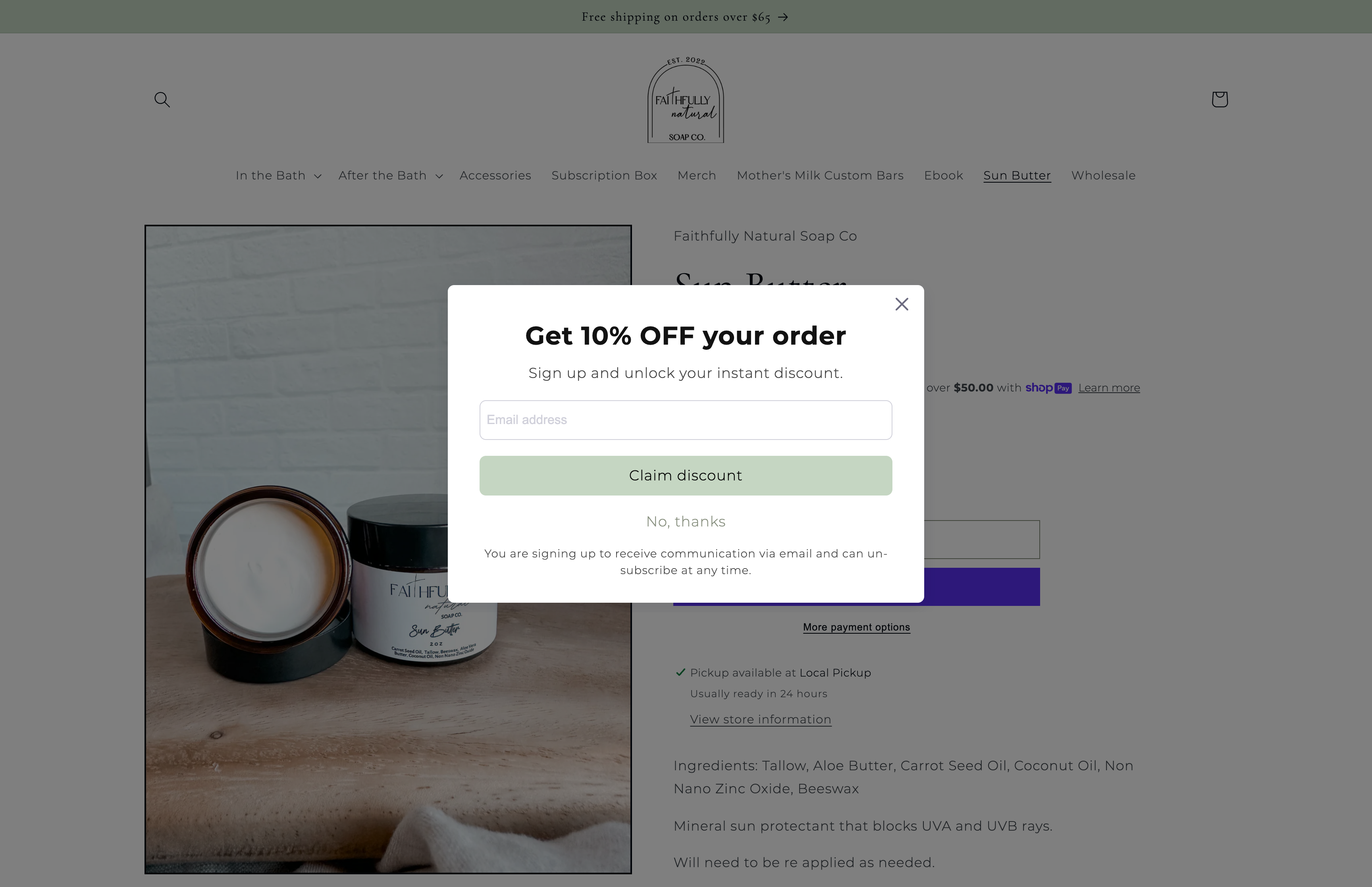 Faithfully Natural Soap Co. screenshot 5