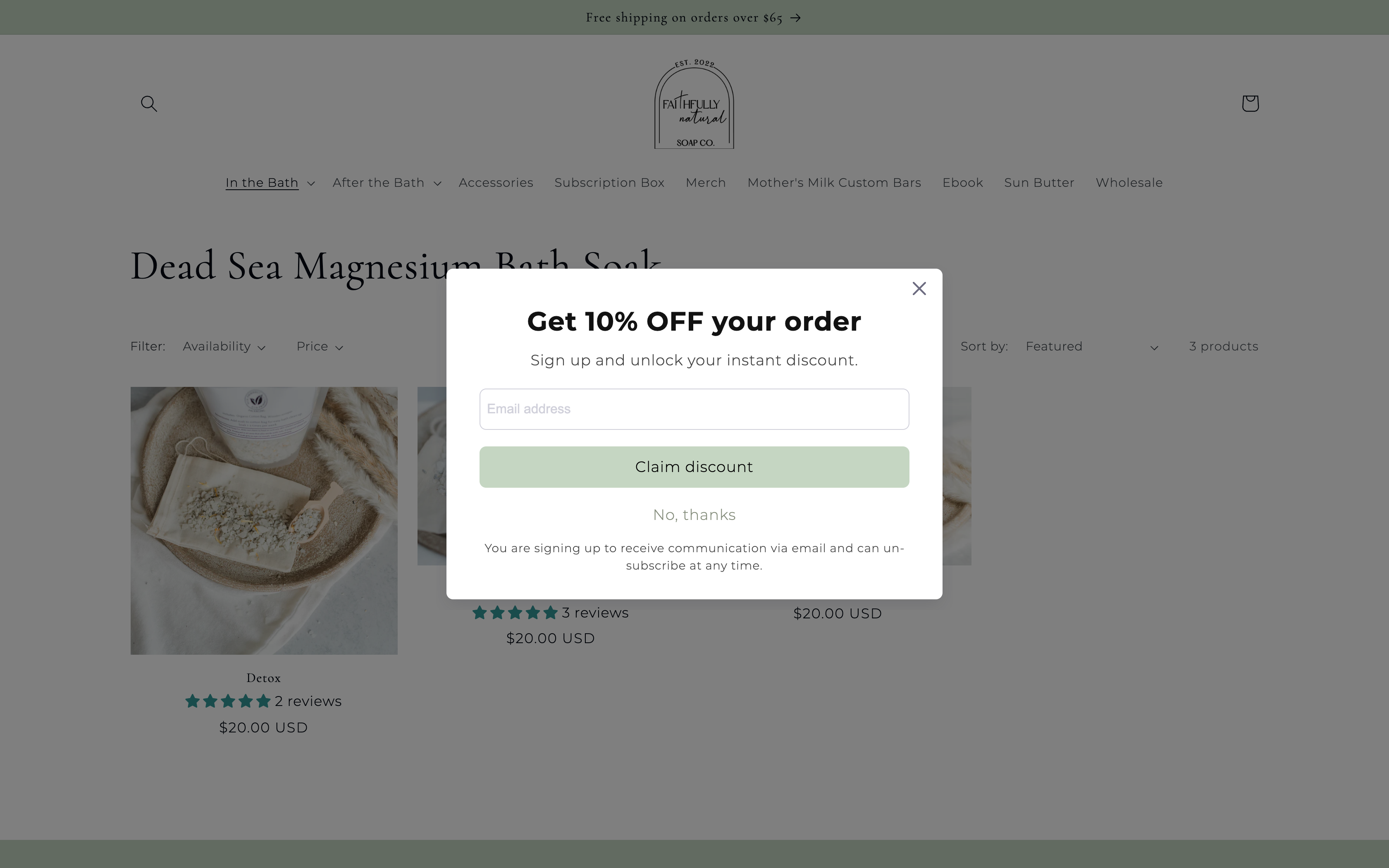Faithfully Natural Soap Co. screenshot 2