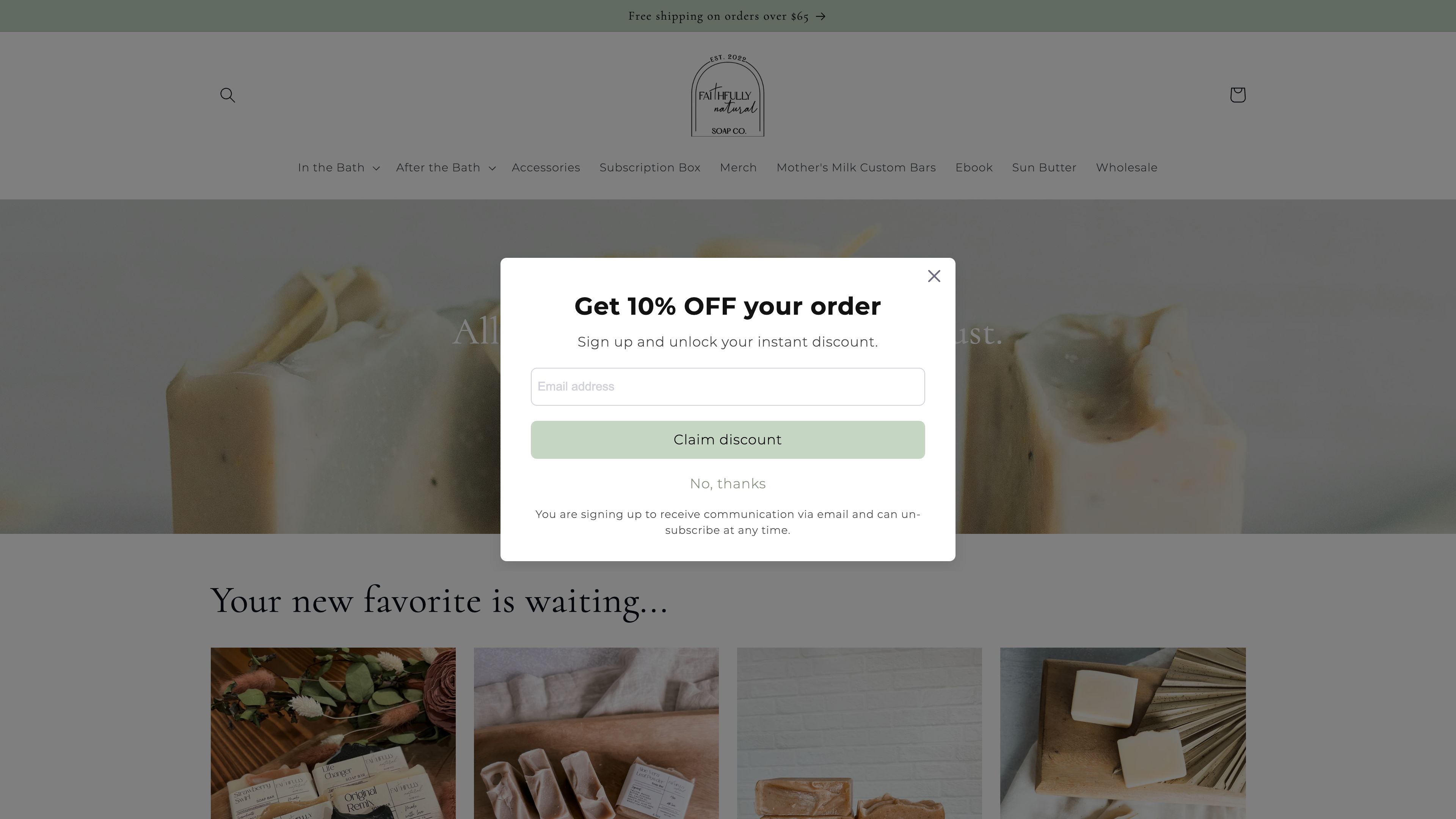 Faithfully Natural Soap Co. screenshot 6
