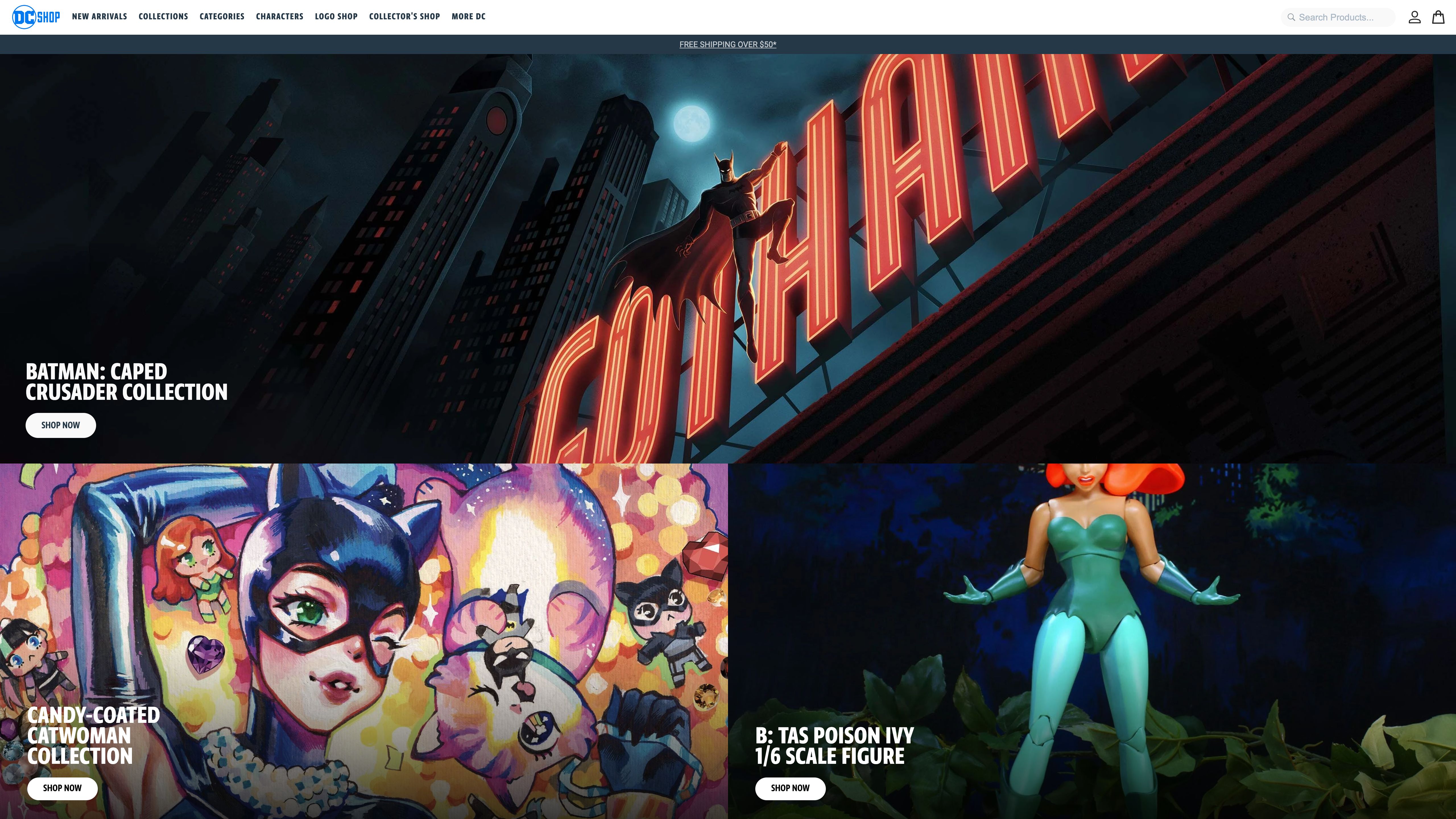 Official DC Comics Merchandise Store Development on Shopify Plus