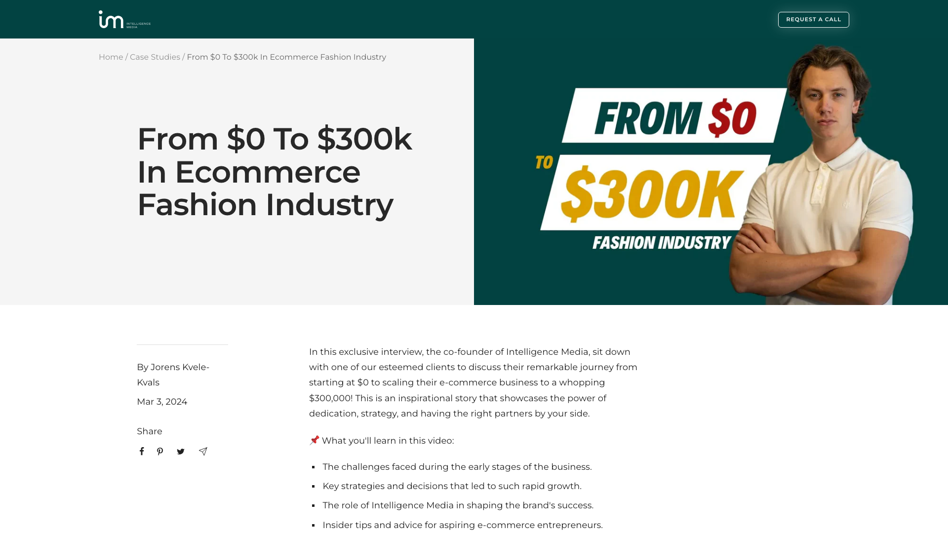 From $0 To $300k In Ecommerce Fashion Industry