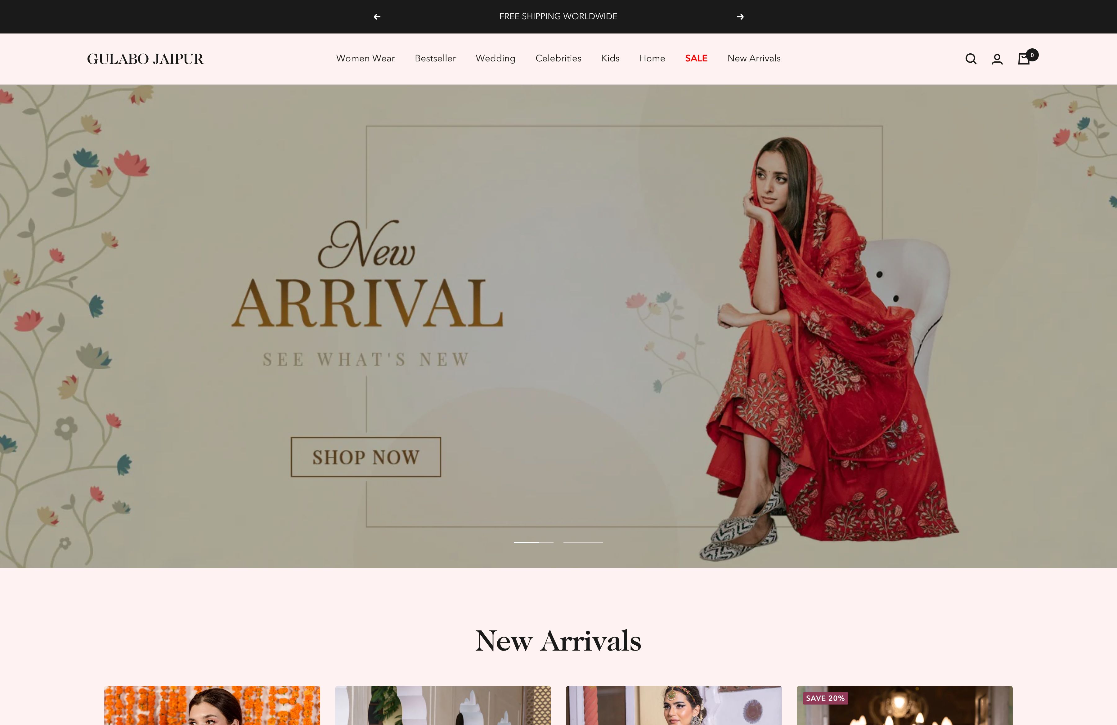 Gulabo Jaipur - An Ethnic Women Fashion Wear Brand screenshot 3
