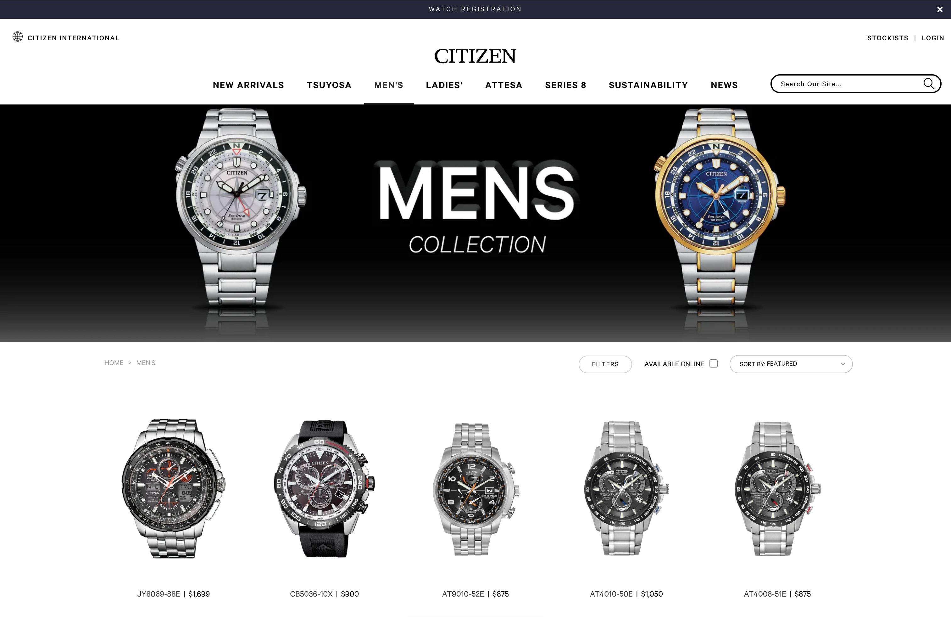 Custom Theme and SEO/SEM Strategy for Citizen Watches Australia