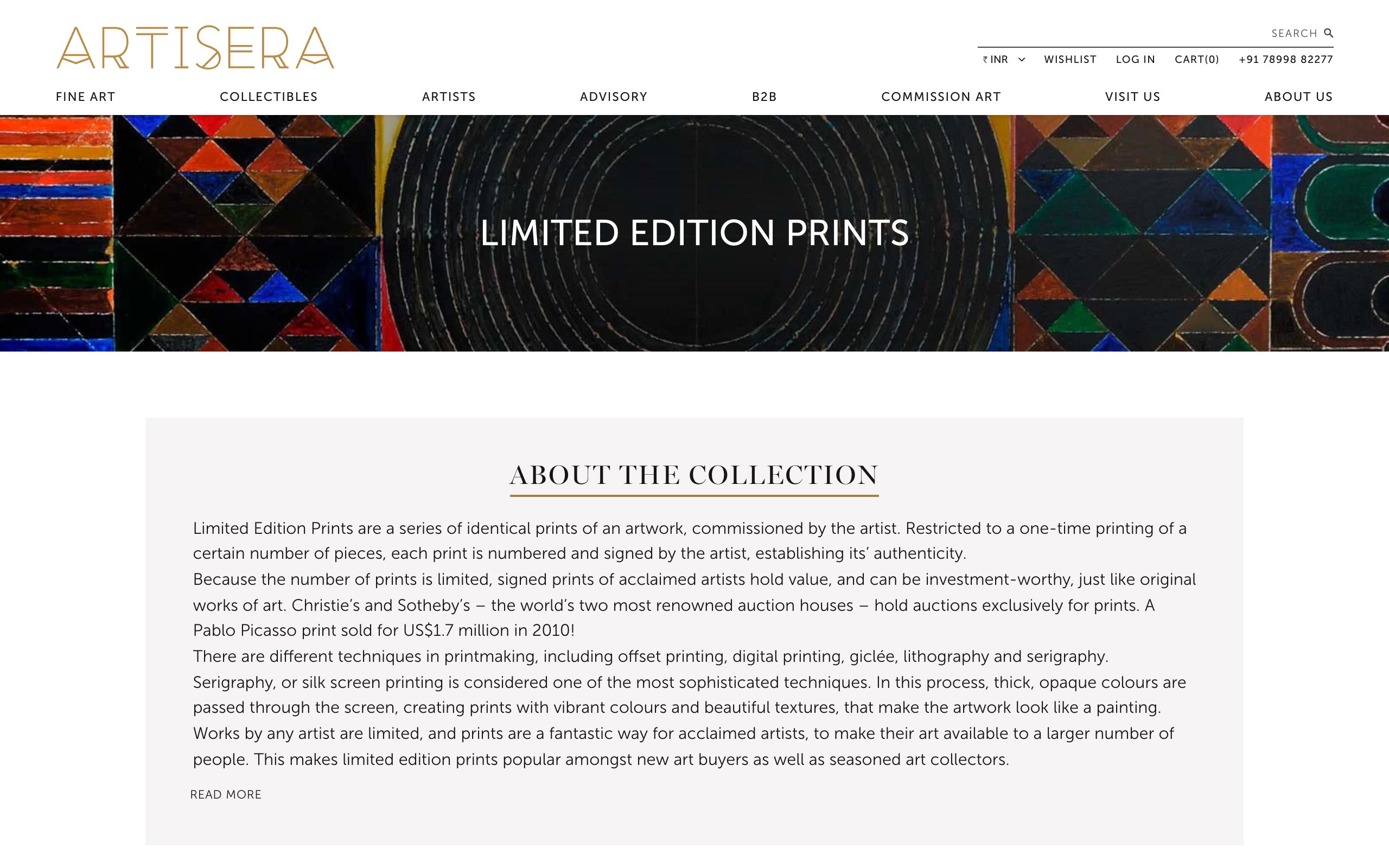 Custom Shopify Store Development for Artisera: Luxury Art & Furniture