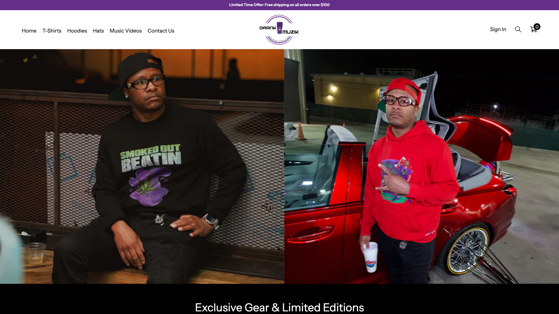 Drunk Muzik - Shopify Store
