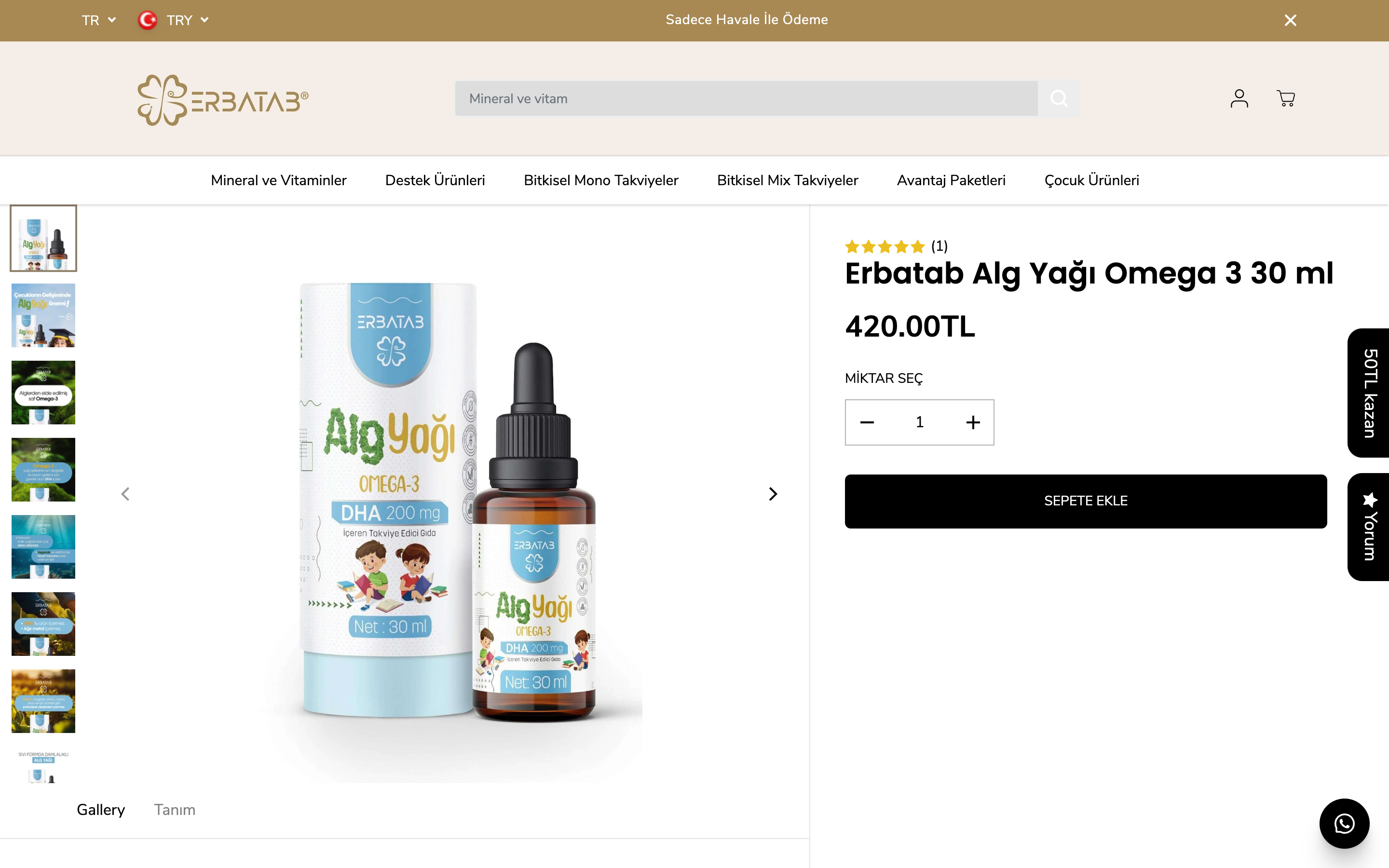 Erbatab Store | Doğal Bitkisel Takviyeler ve Vitaminler screenshot 5