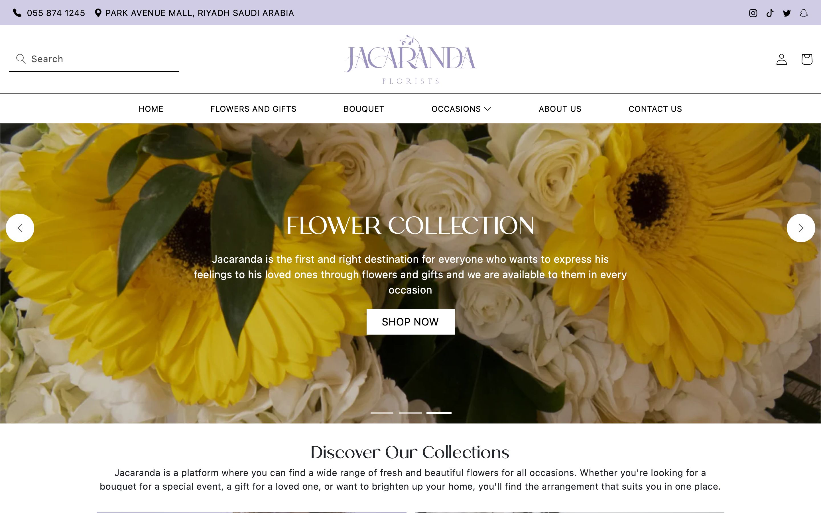 Jacaranda Florists screenshot