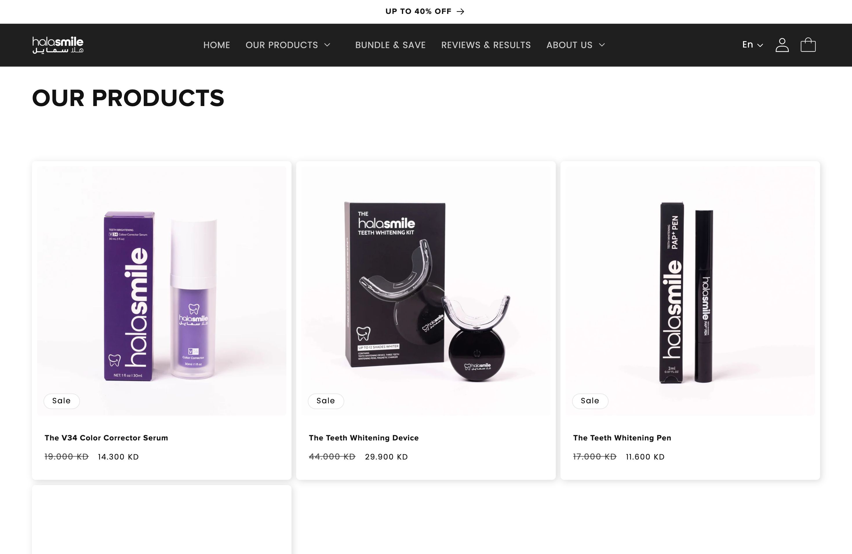 Teeth Whitening Store Development for HalaSmile™