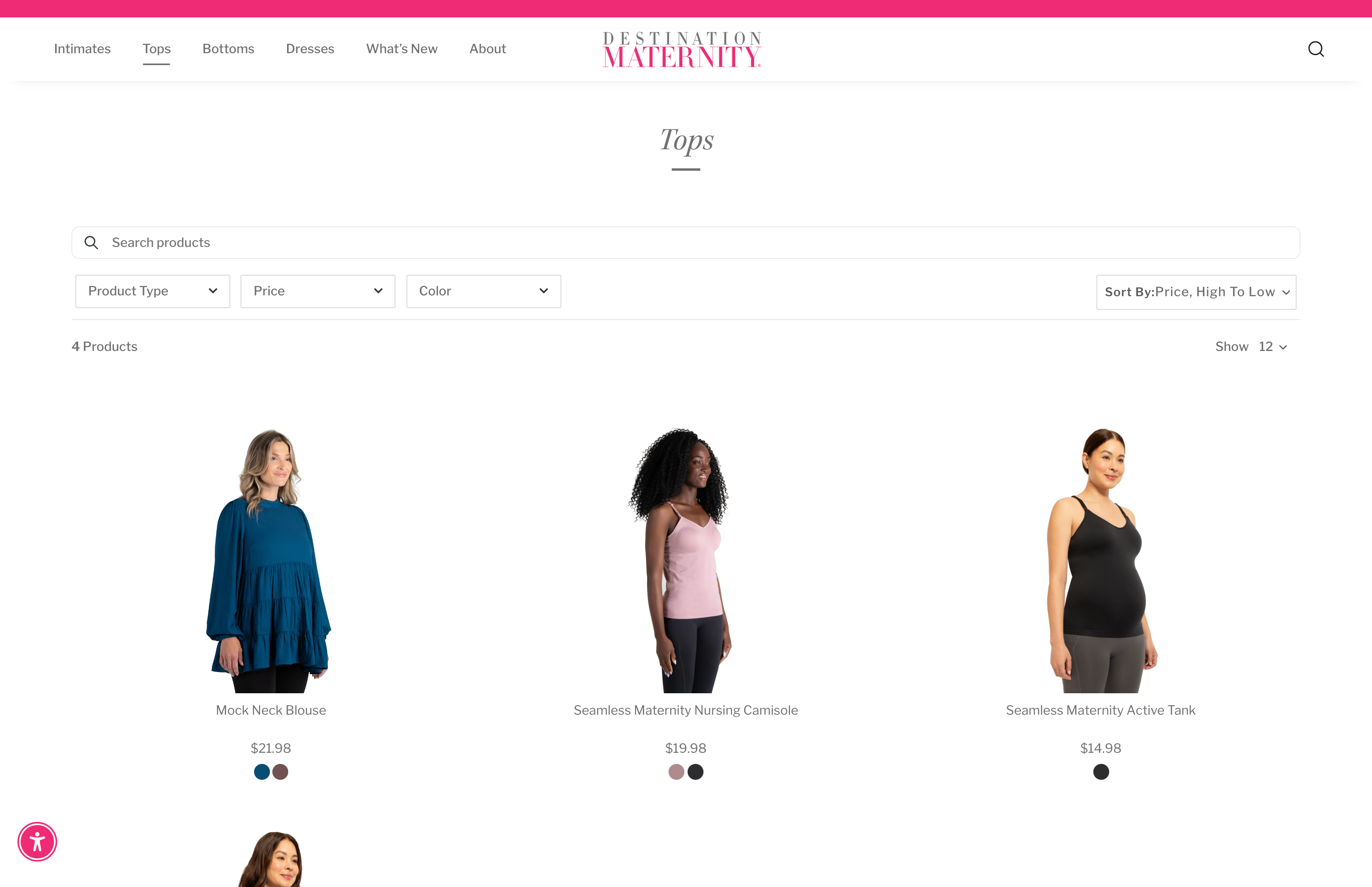 Destination Maternity - SEO, Theme and Website Development screenshot 2