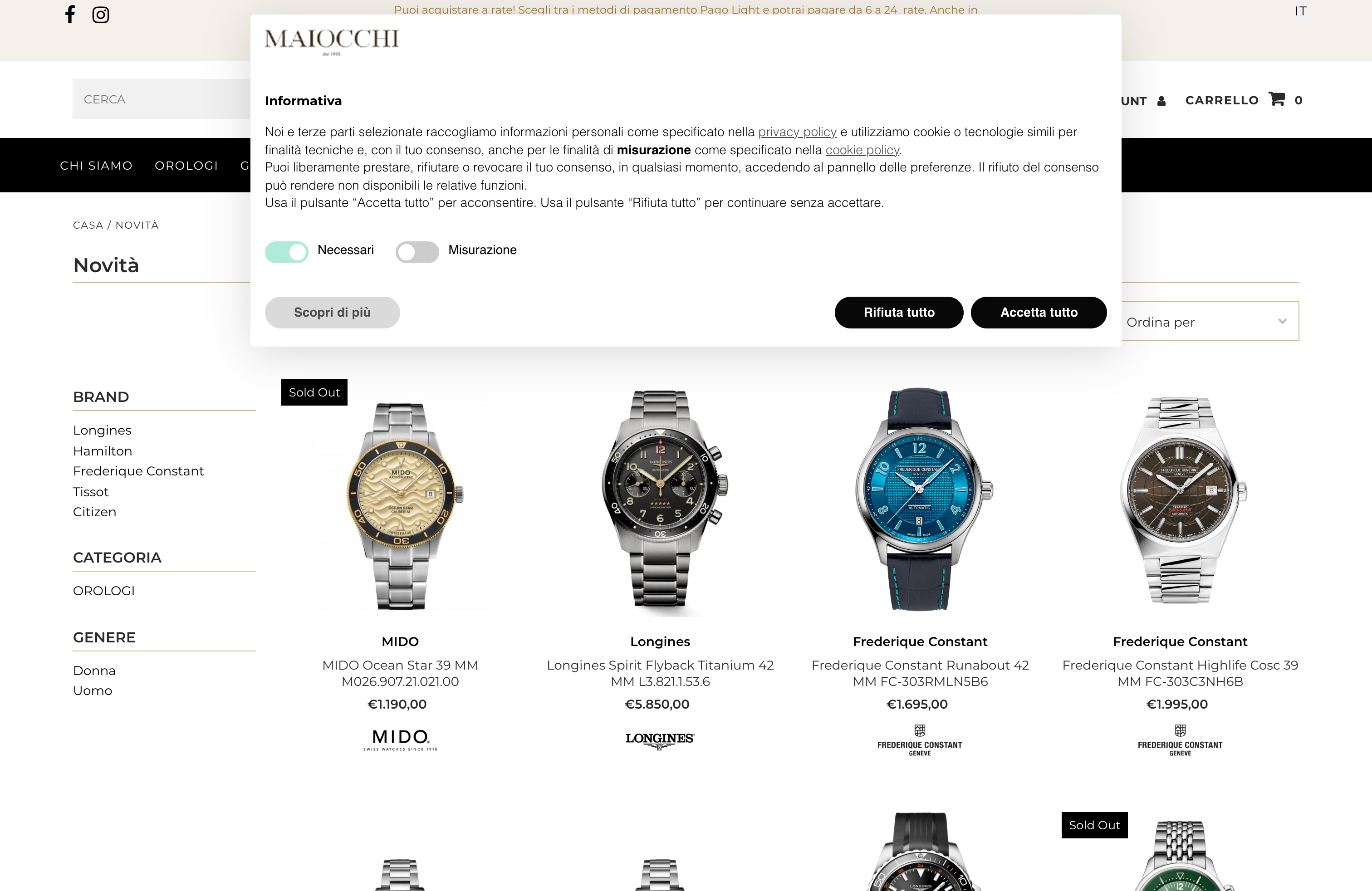 Maiocchi Store screenshot 2
