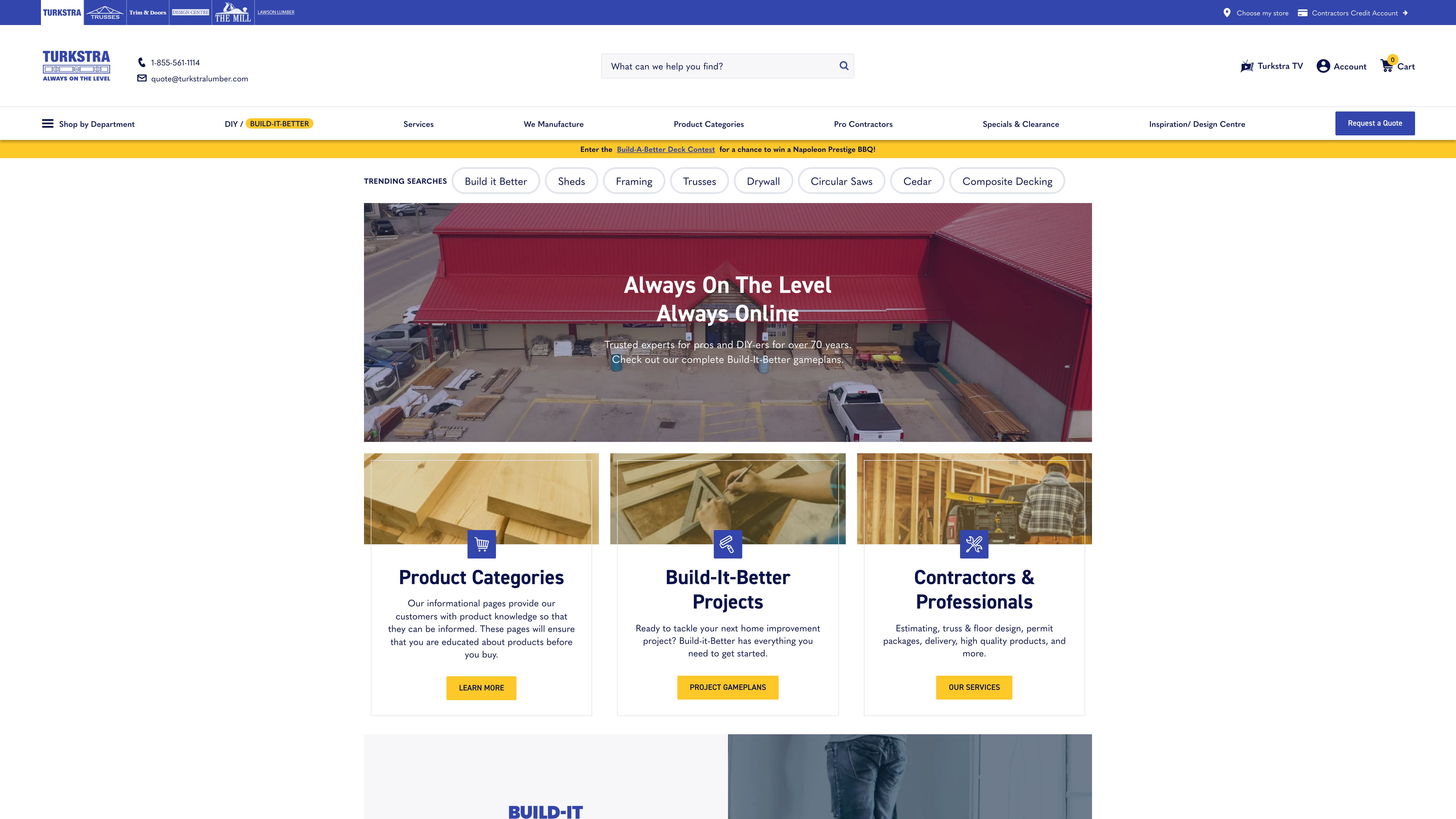 Turkstra Lumber - bringing a large retailer online!  Retail & B2B screenshot 6