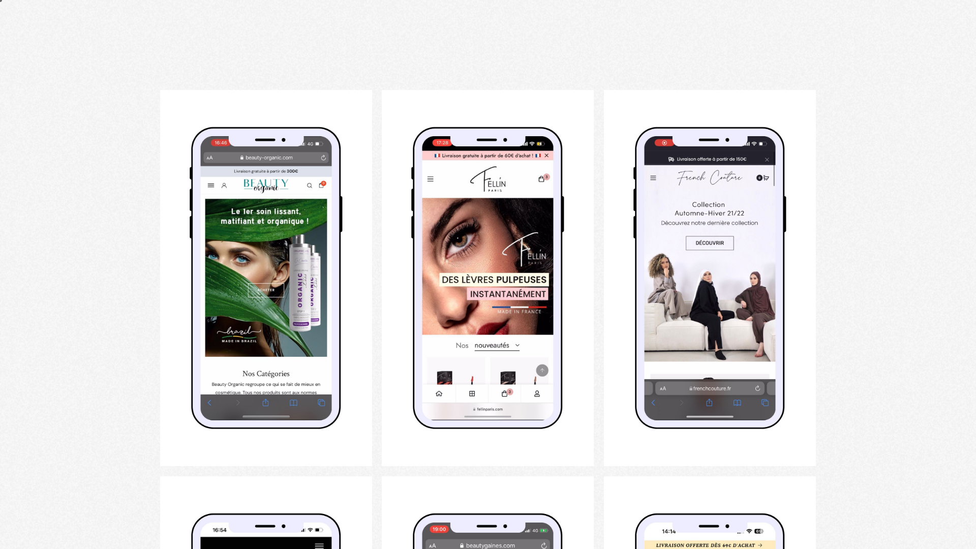 Websites screenshot