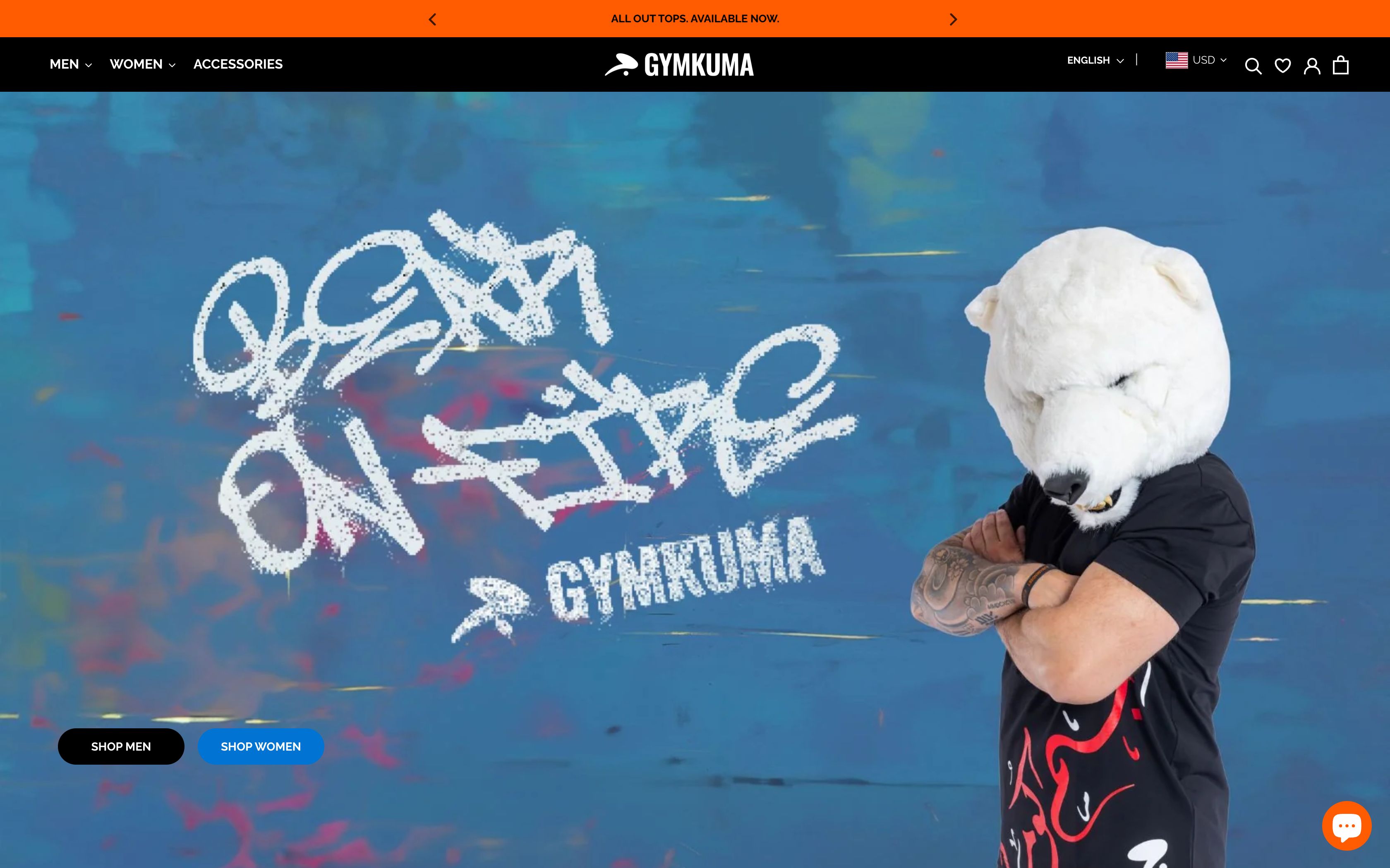 Shopify Store Setup & Suggestions To Improve gymkuma Gym Website screenshot