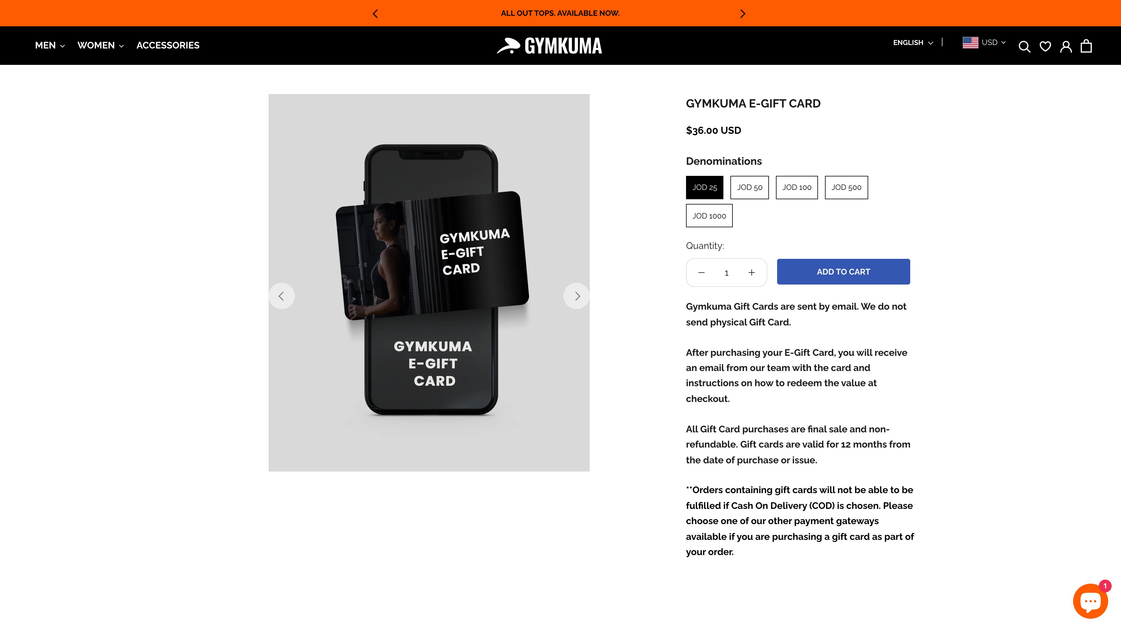 Shopify Store Setup & Suggestions To Improve gymkuma Gym Website screenshot 4