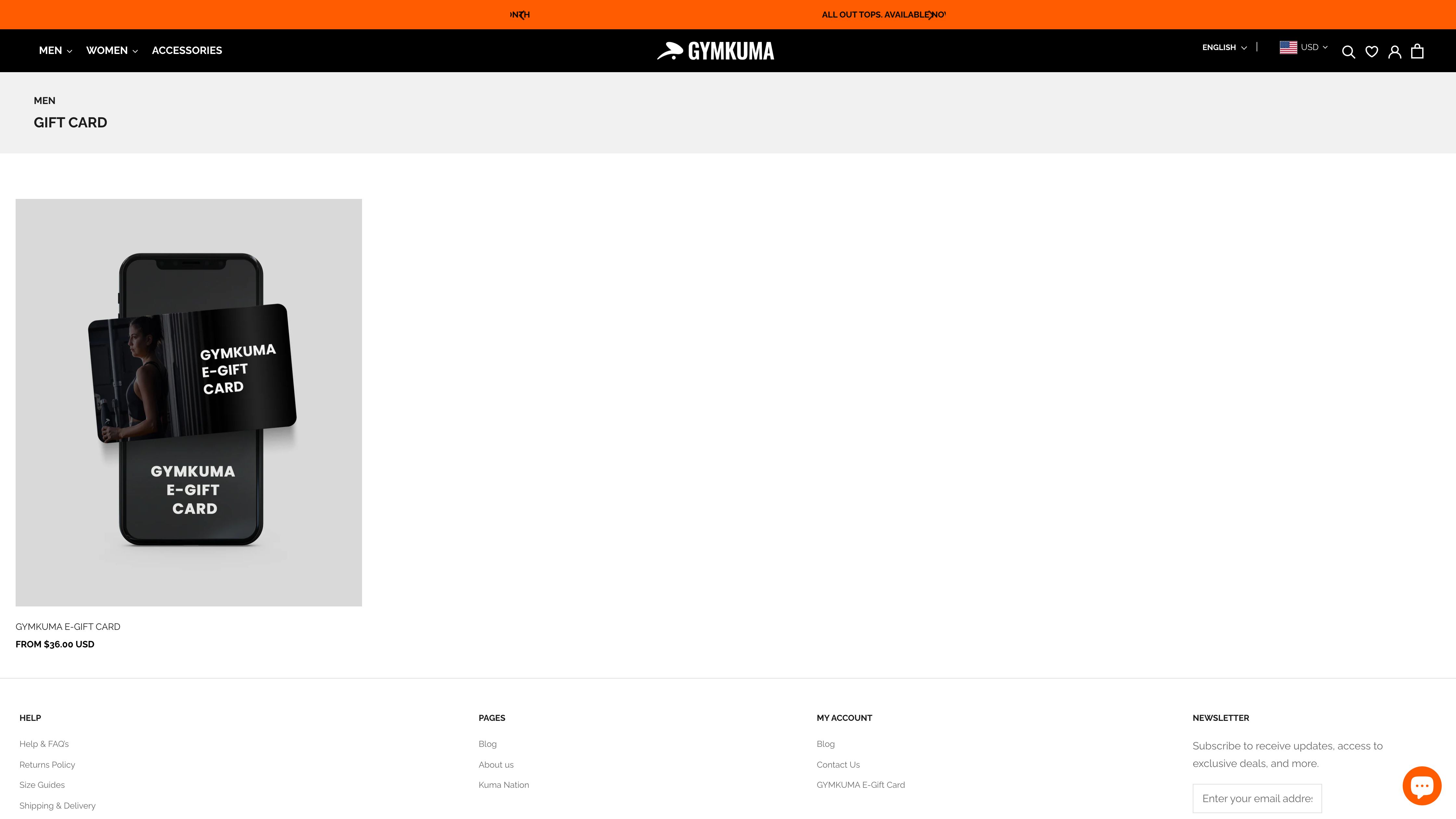 Shopify Store Setup & Suggestions To Improve gymkuma Gym Website screenshot 2