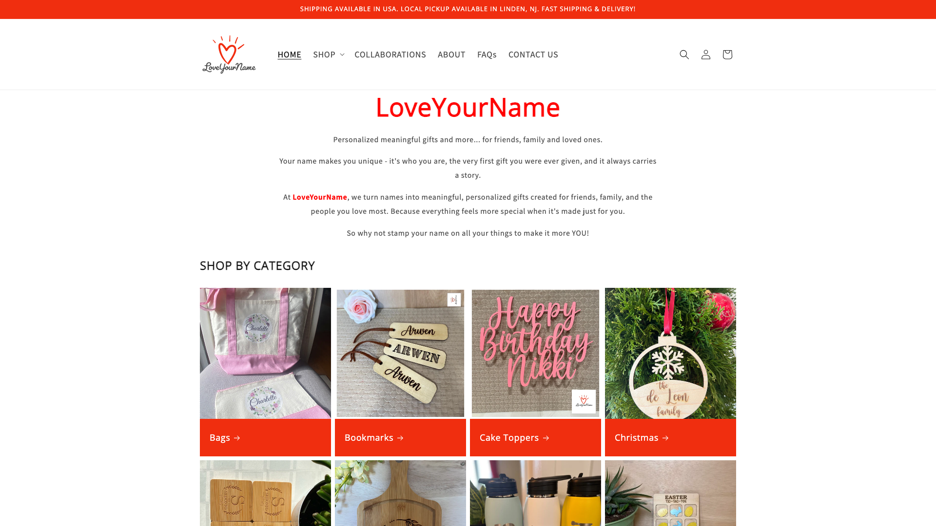LoveYourName - Gift Shop screenshot