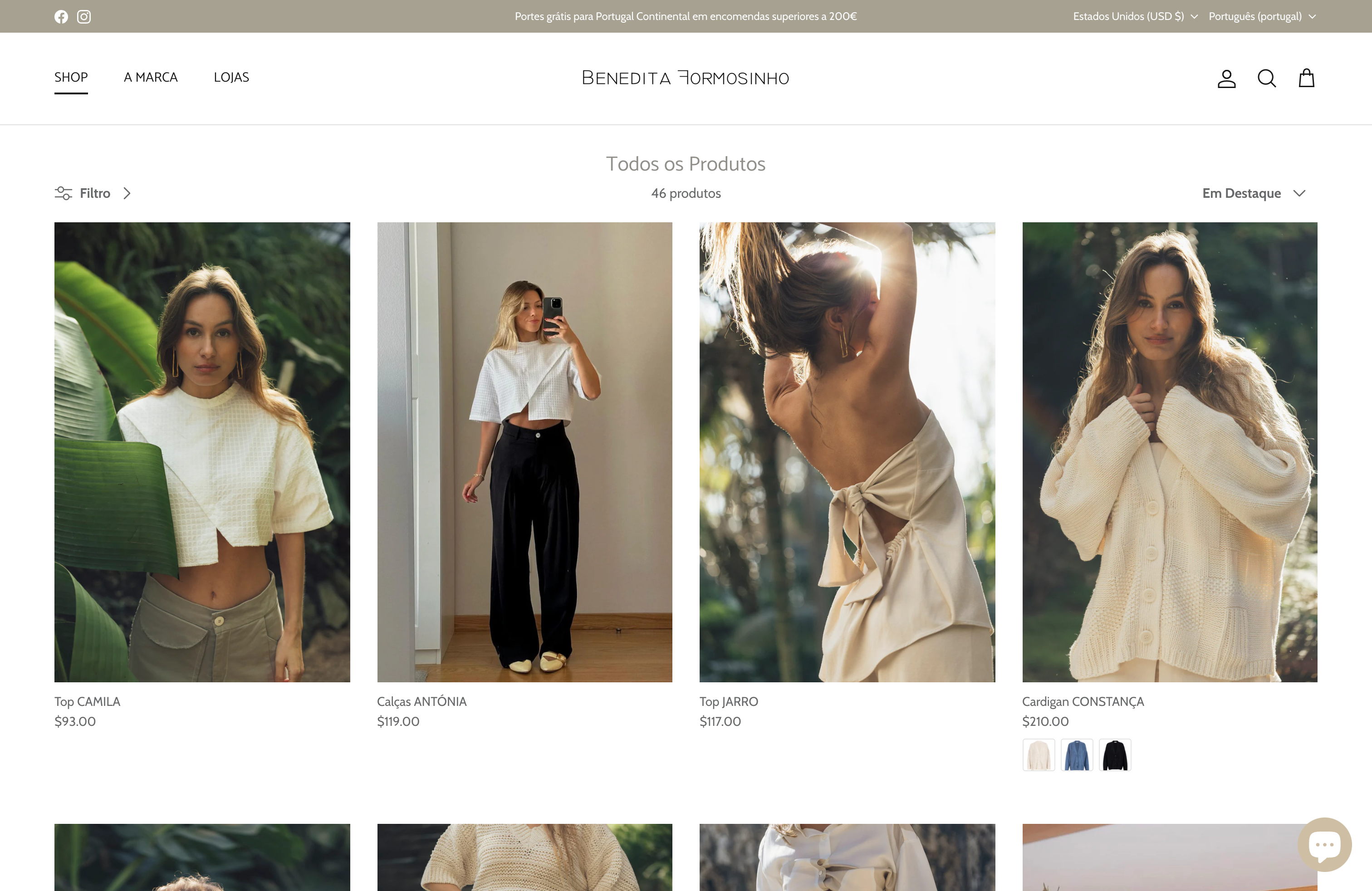 Complete Store Migration from Wix to Shopify for Benedita Formosinho