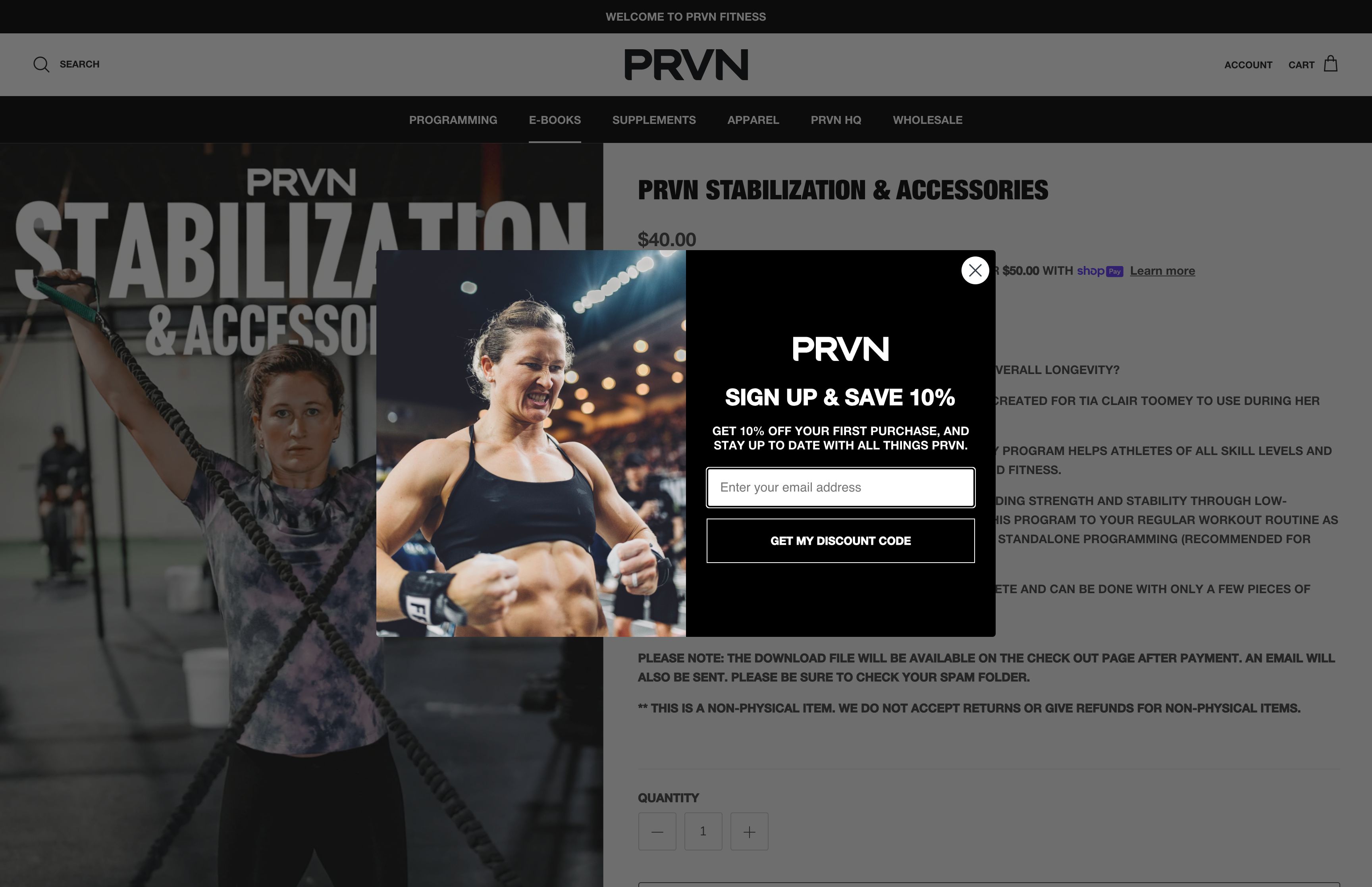 PRVN Fitness - Shipping Configuration screenshot 3