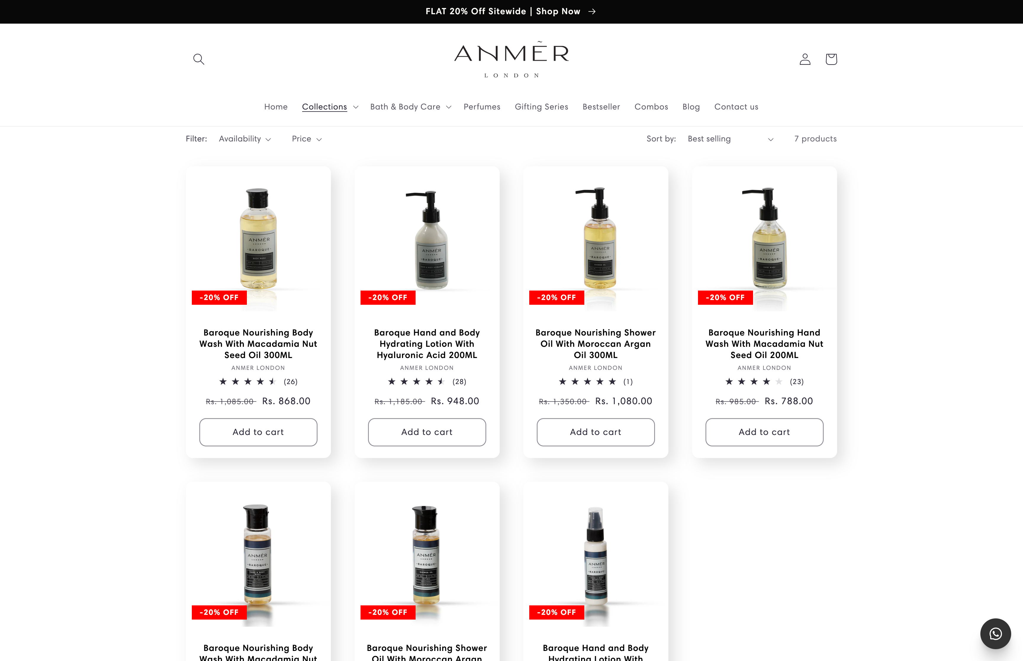 Anmer - Bath & Body Product E-commerce Store screenshot 2