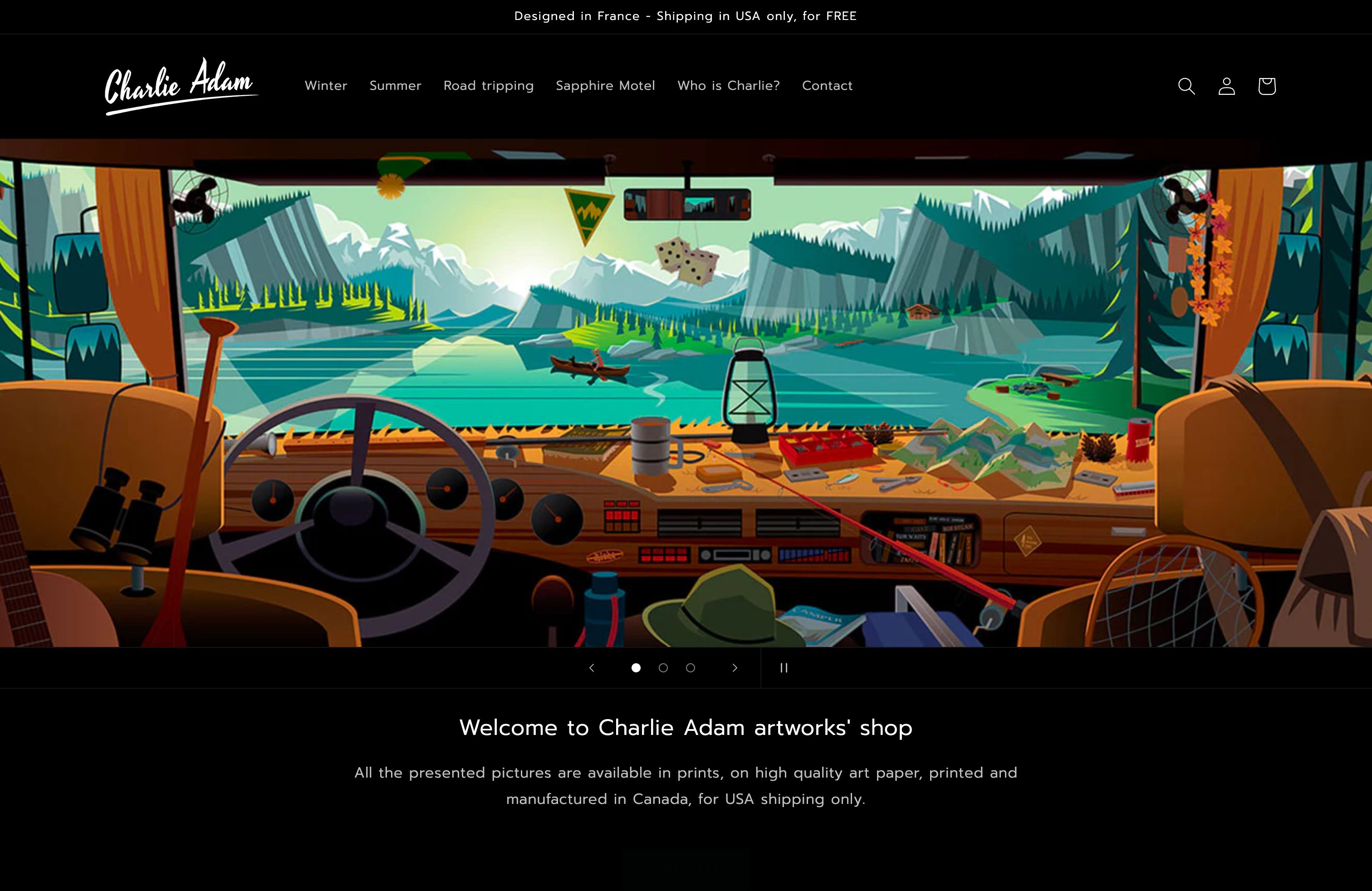 Charlie Adam Shop USA screenshot 7