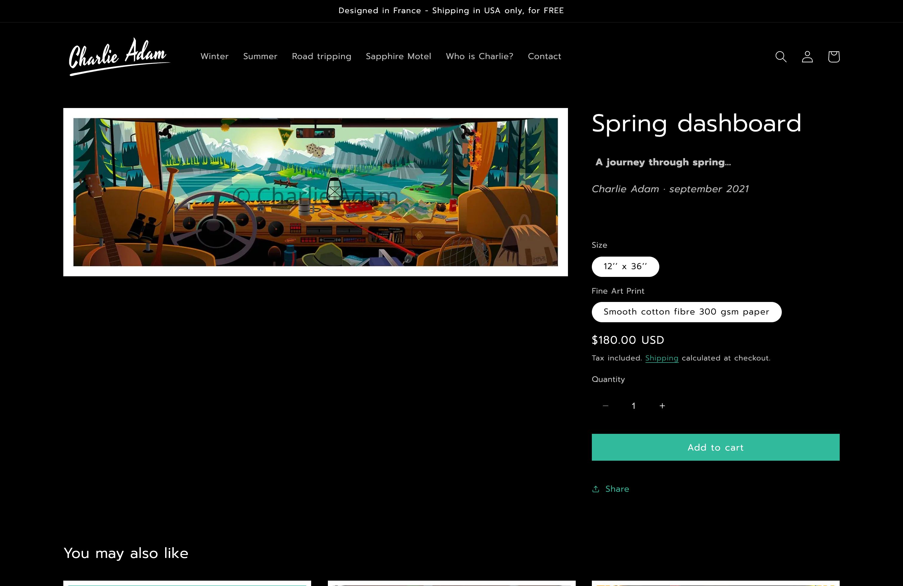 Charlie Adam Shop USA screenshot 4
