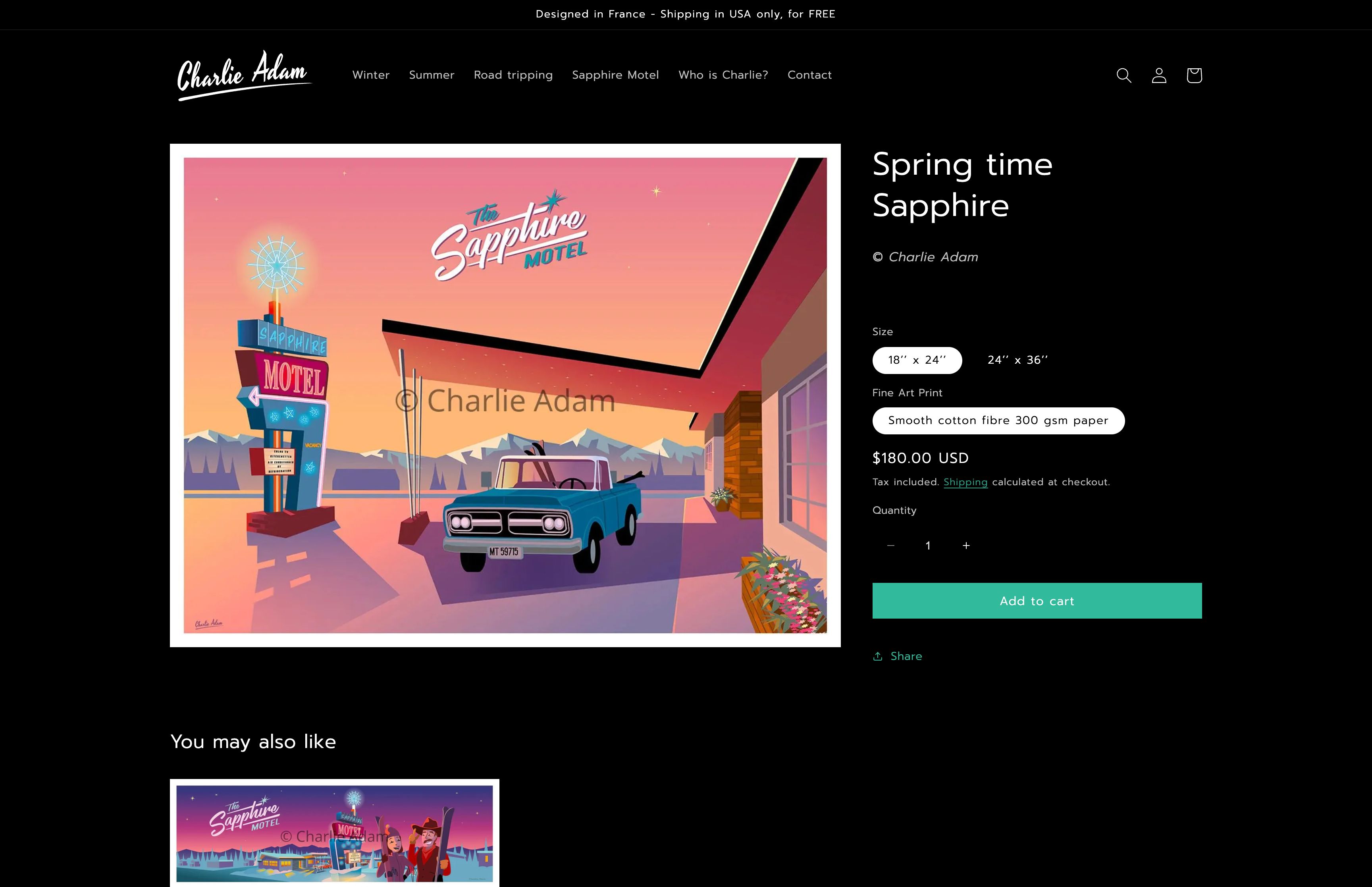 Charlie Adam Shop USA screenshot 2