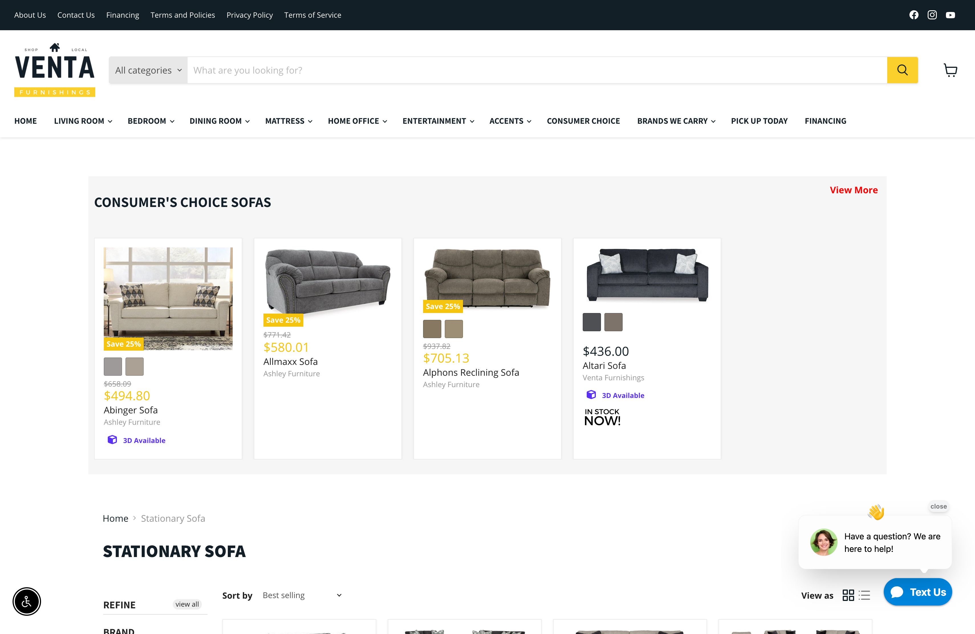 Venta Furnishings screenshot 2