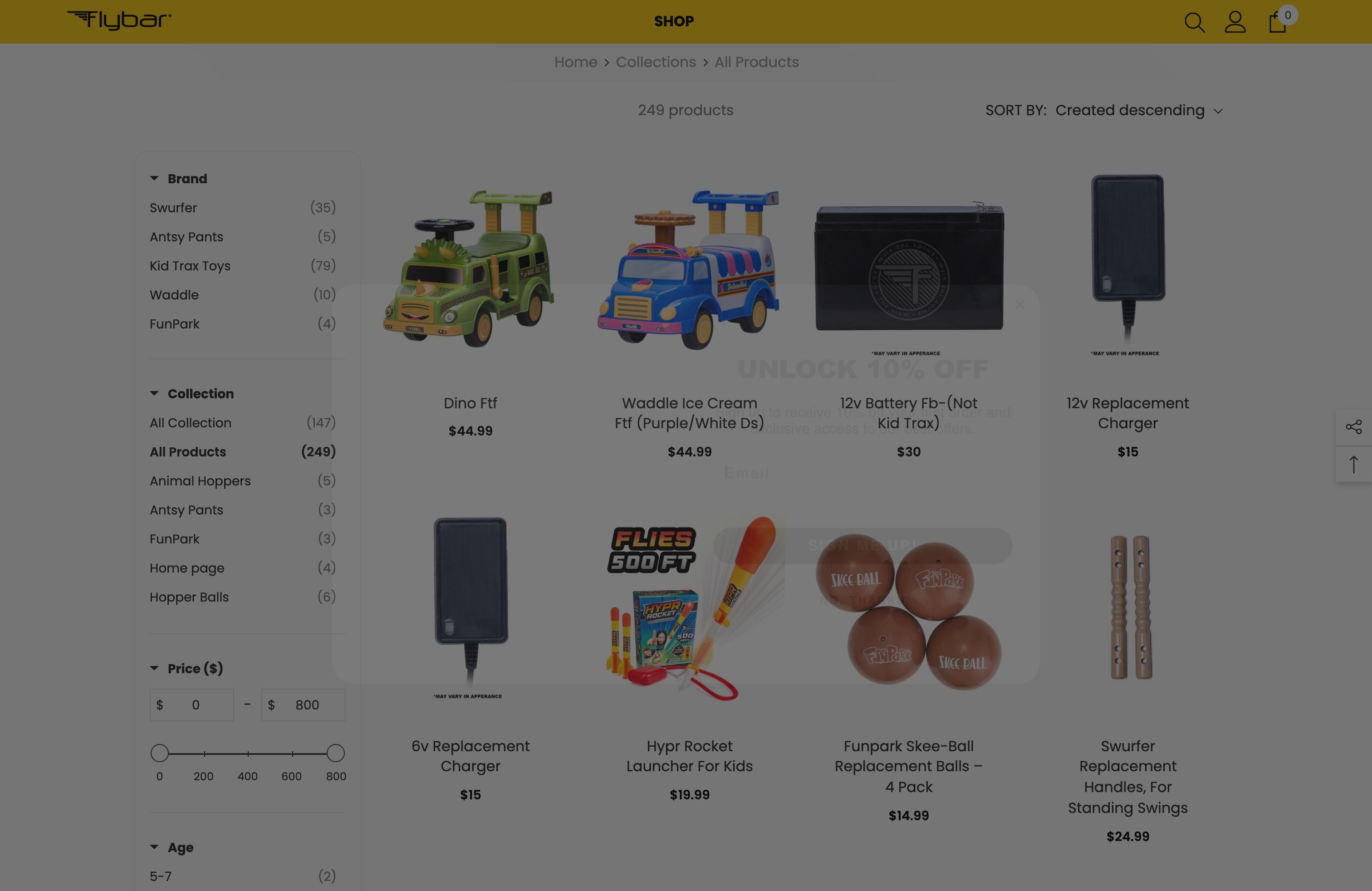 Shopify Store Setup and Custom Theme Development for Flybar