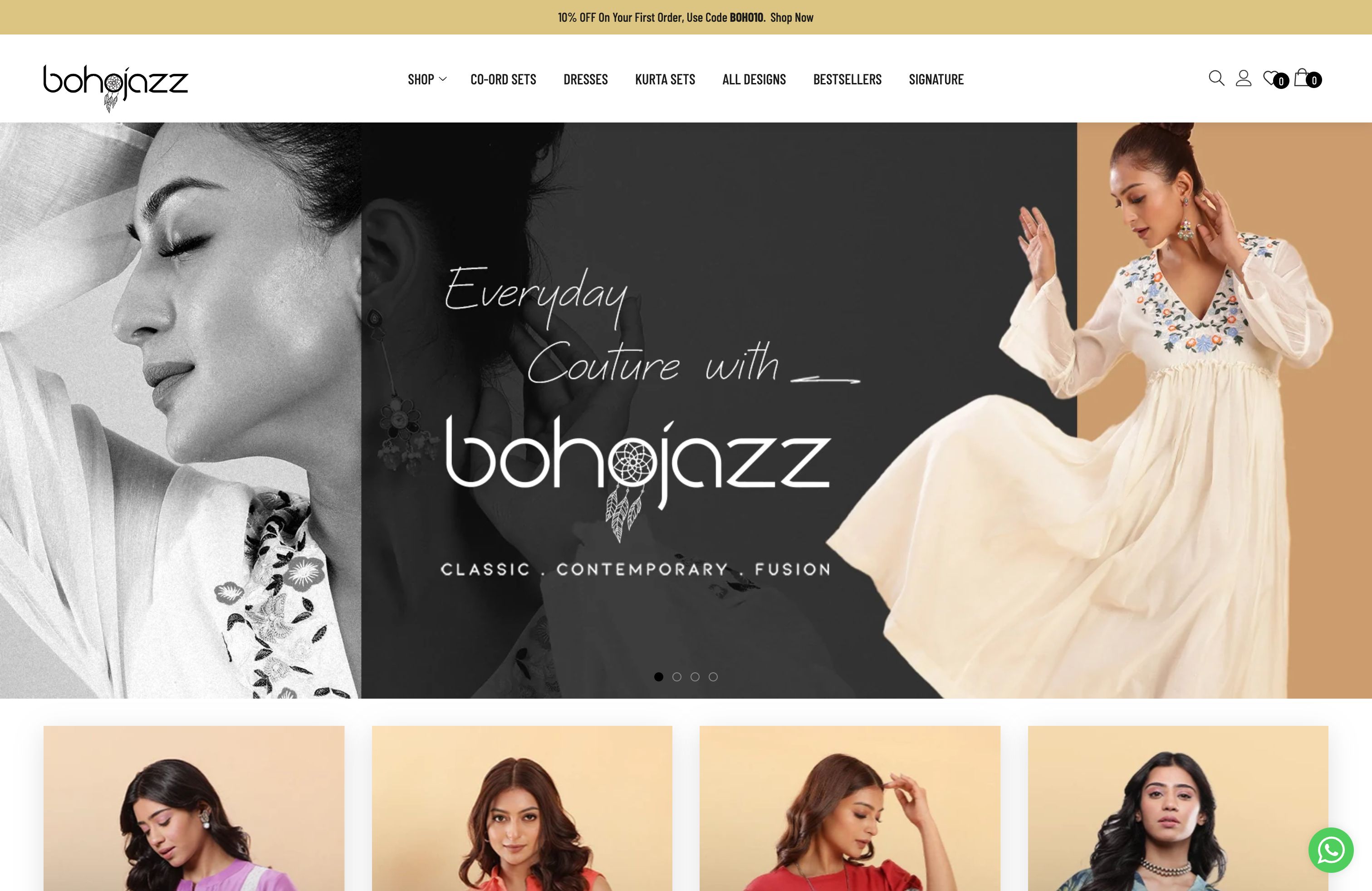 Bohojazz | Shopify website from scratch screenshot 3