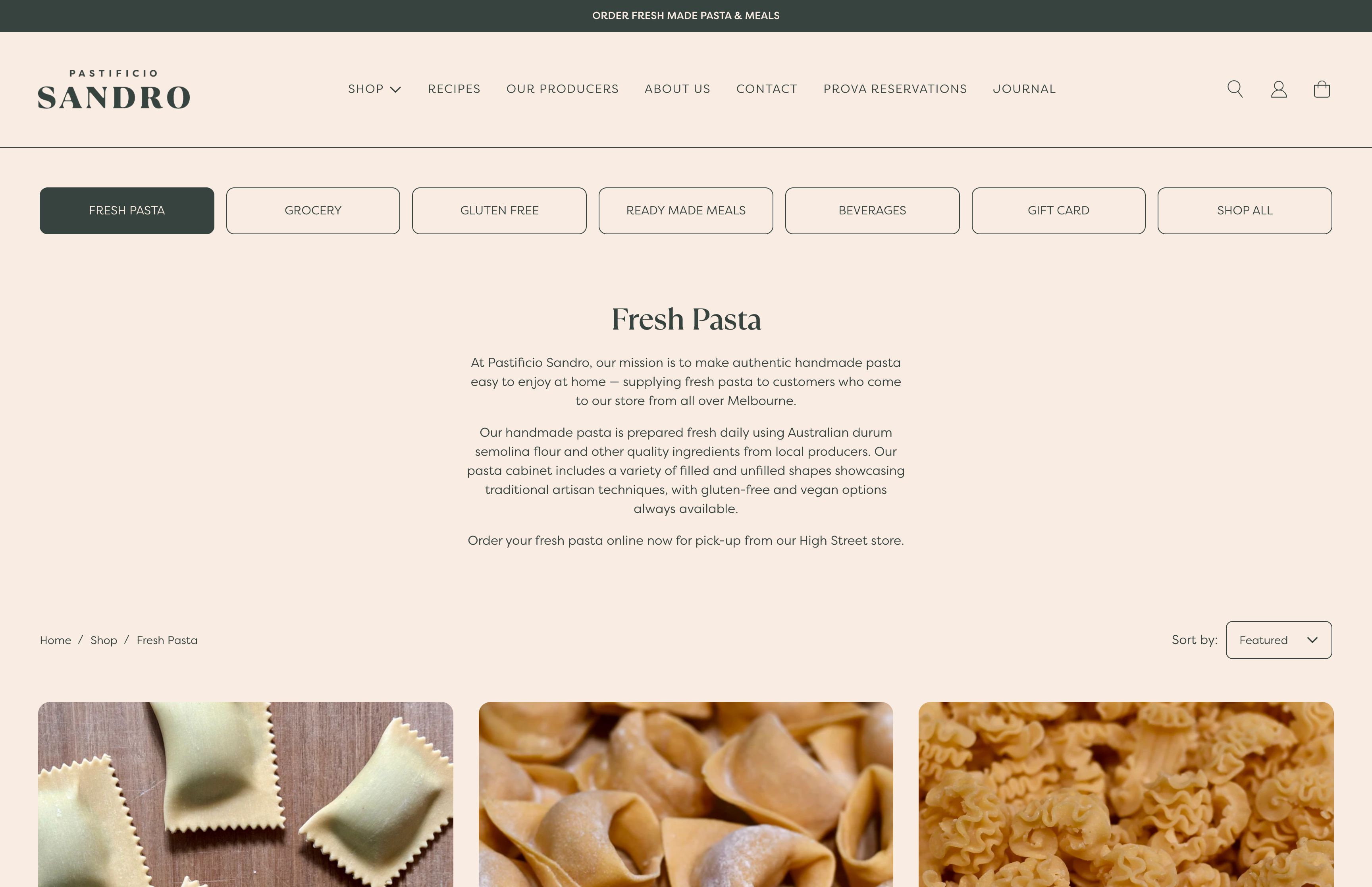 Pastifico Sandro screenshot