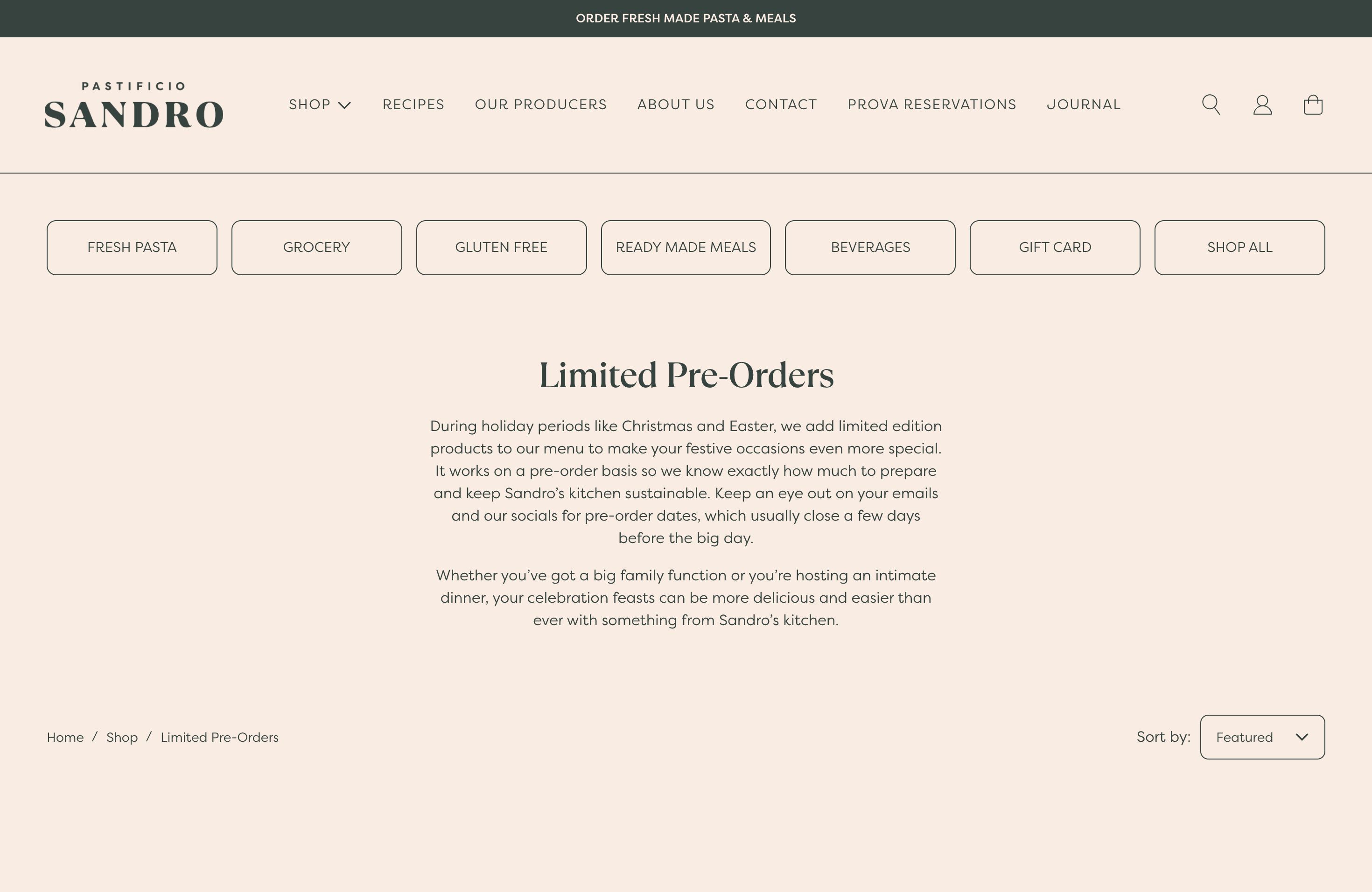 Pastifico Sandro screenshot 4