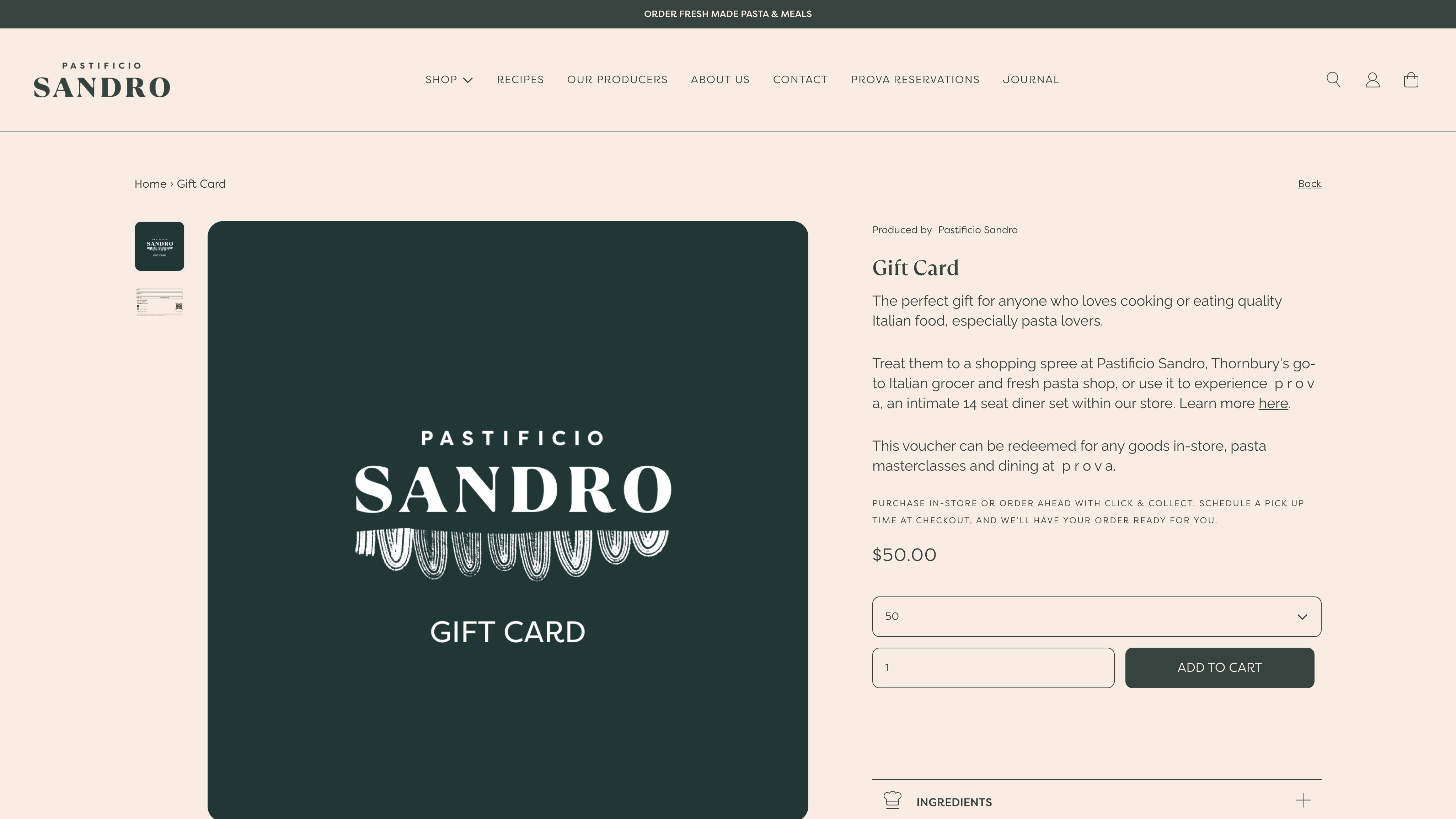 Pastifico Sandro screenshot 5
