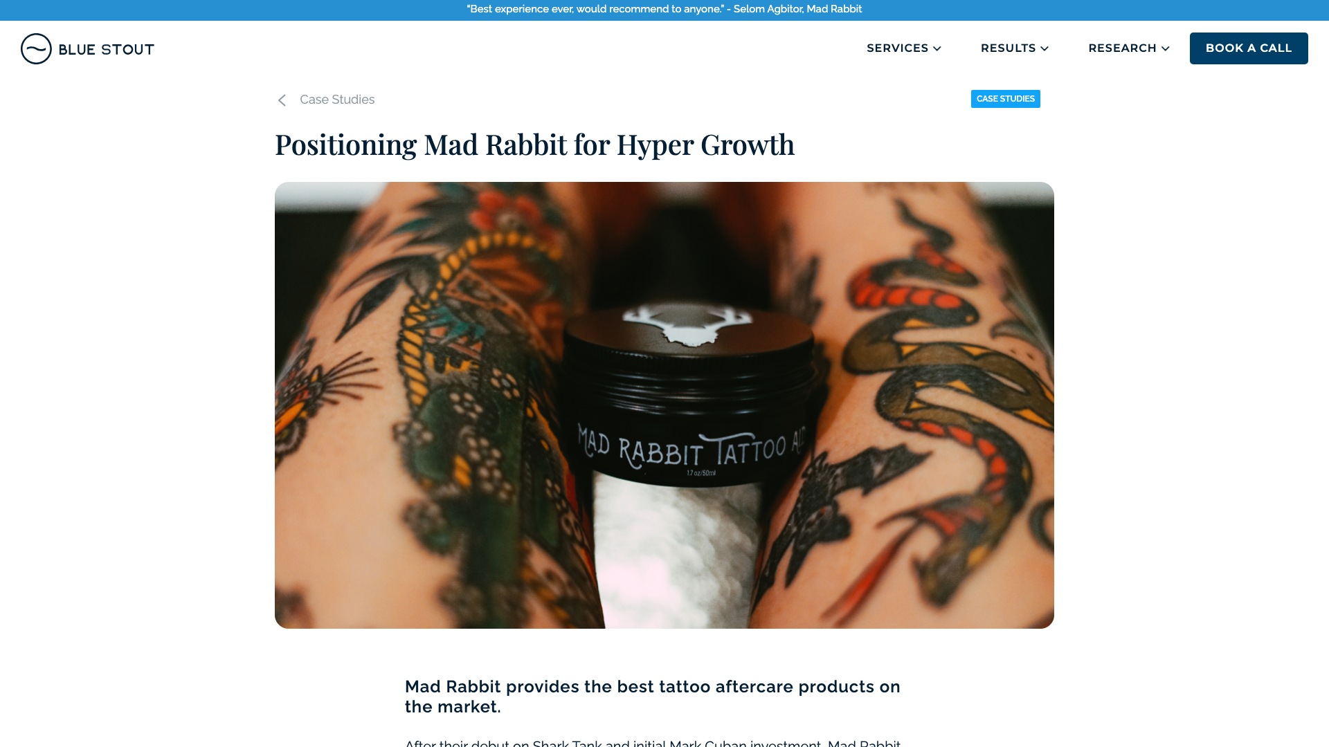 Positioning Mad Rabbit for Hyper Growth