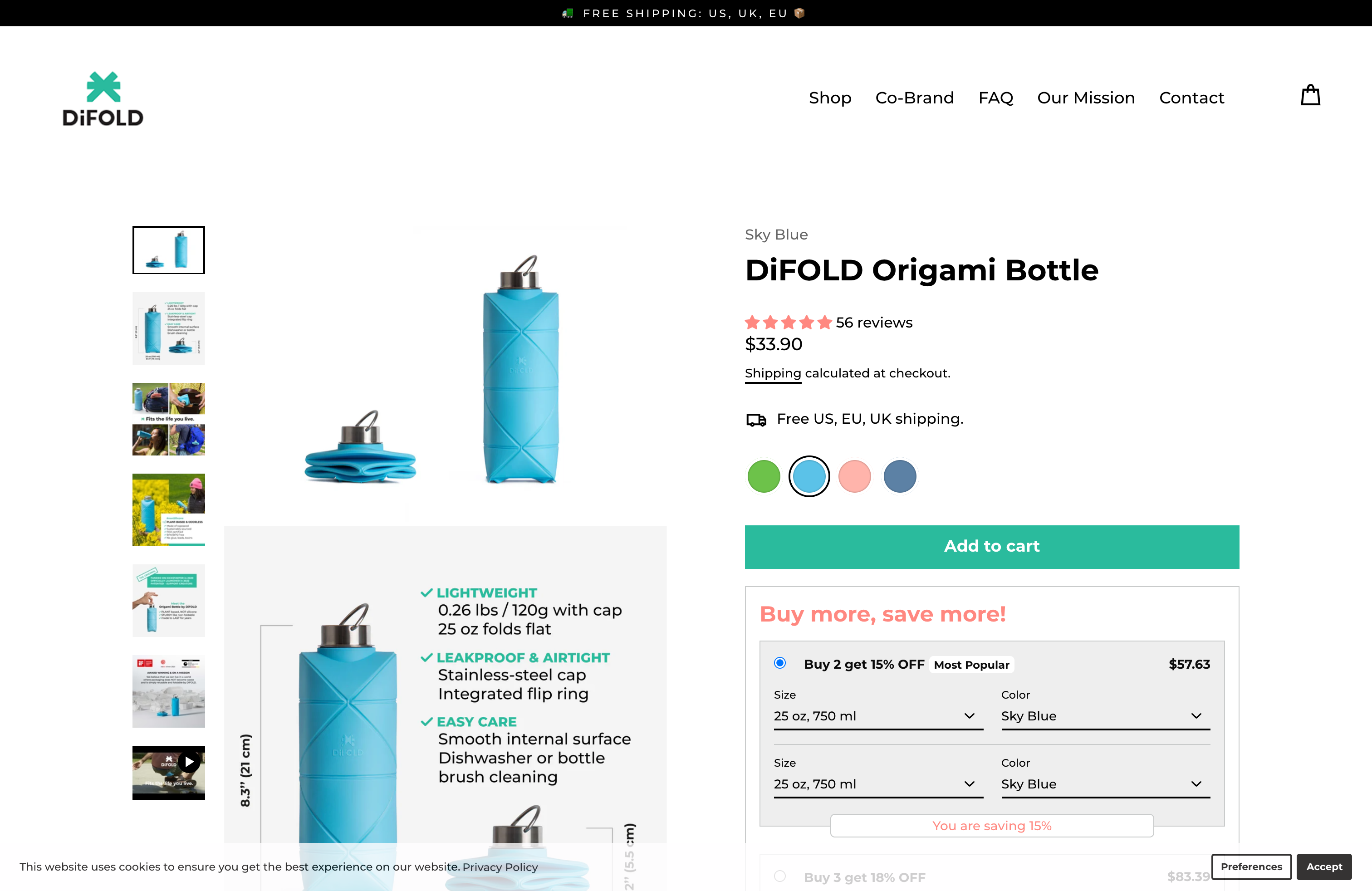 DiFOLD Origami Bottle screenshot 3