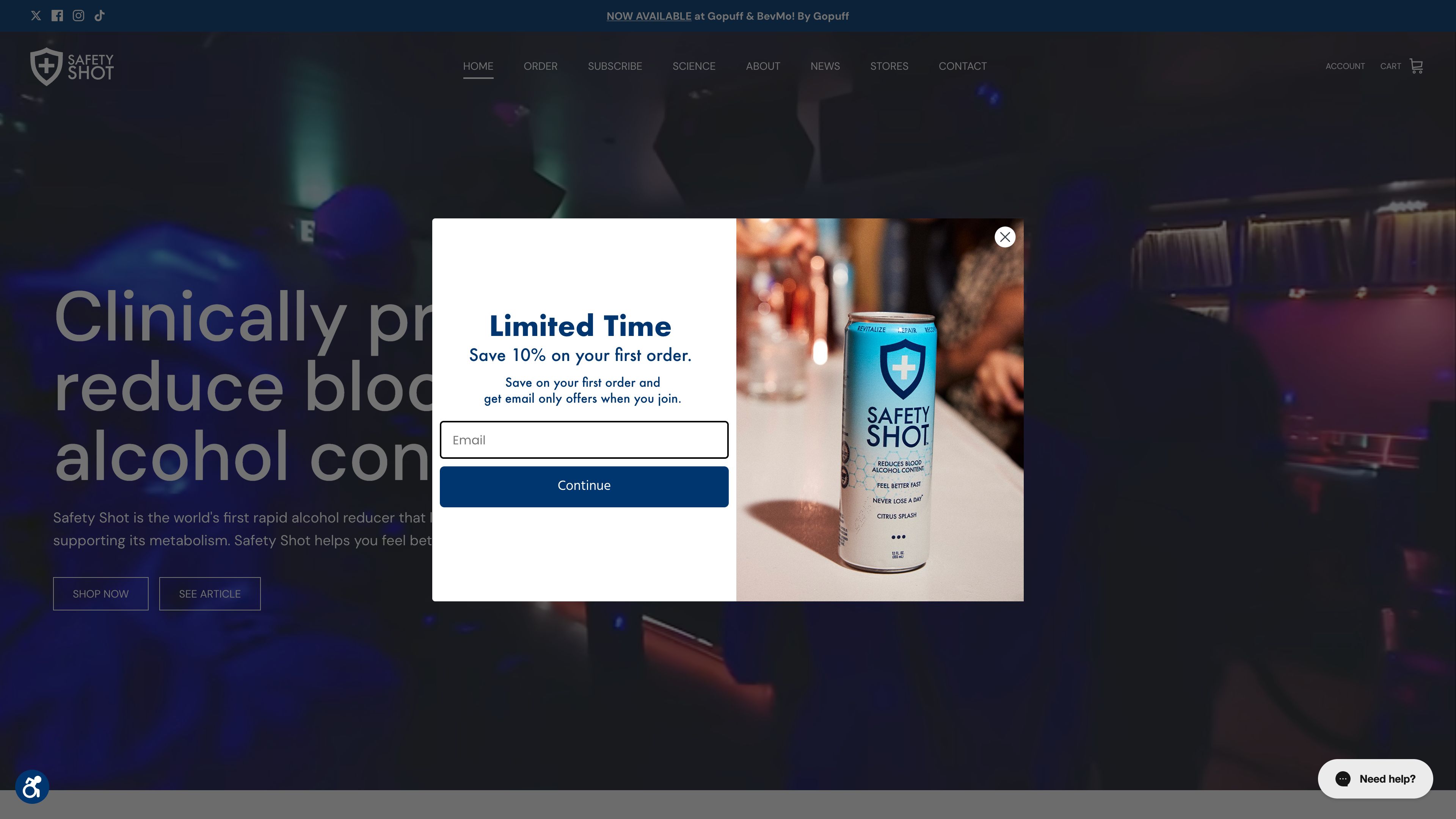 Safety Shot | CPG Beverage + Subscription screenshot 3