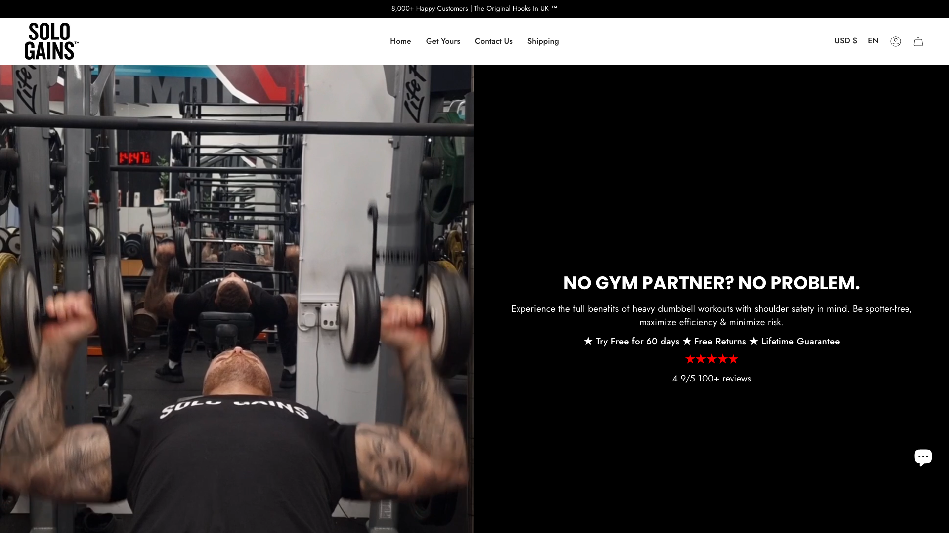 Sologains | Converting One Product Shopify Store