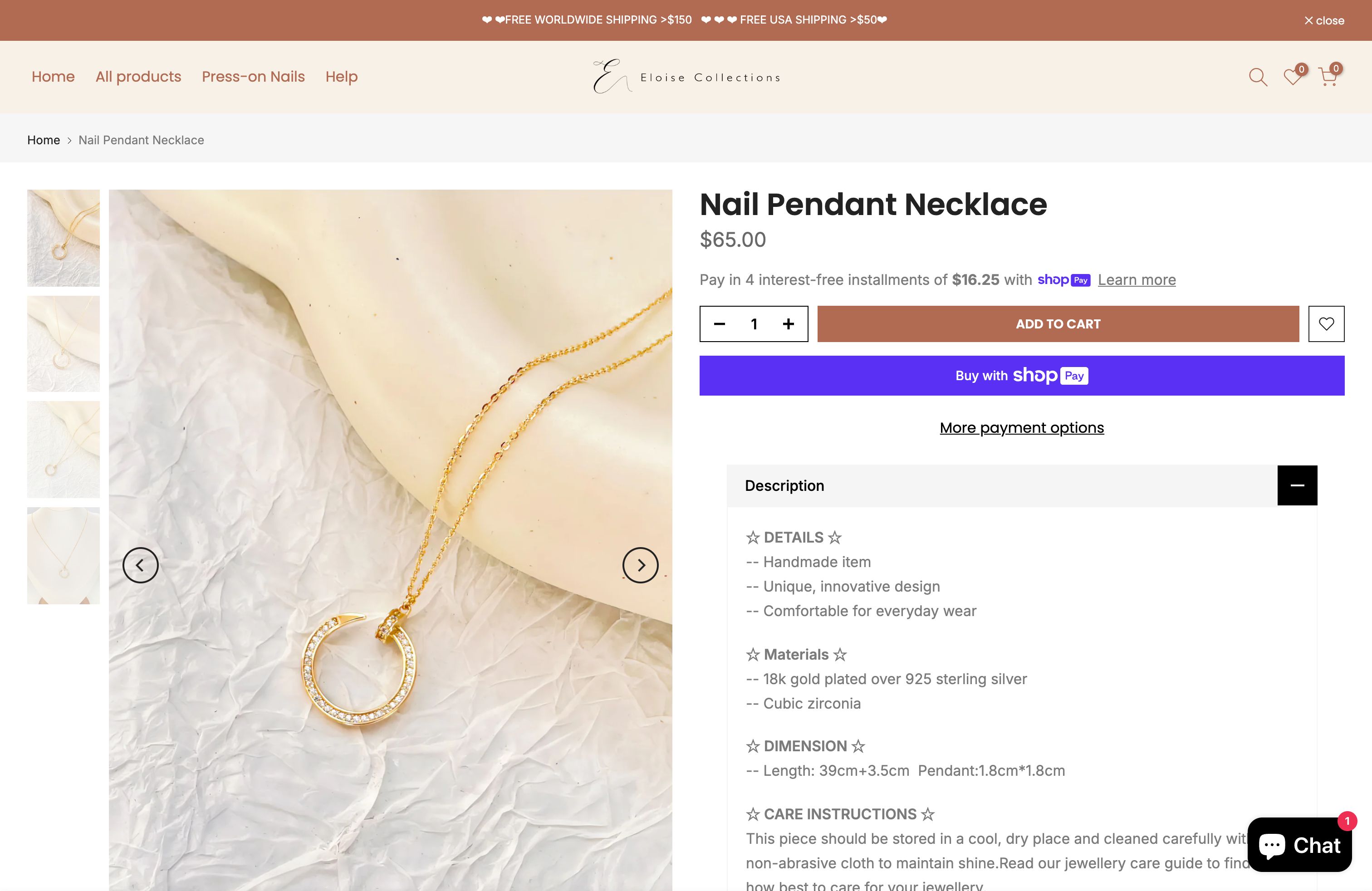 jewelry shop screenshot 4