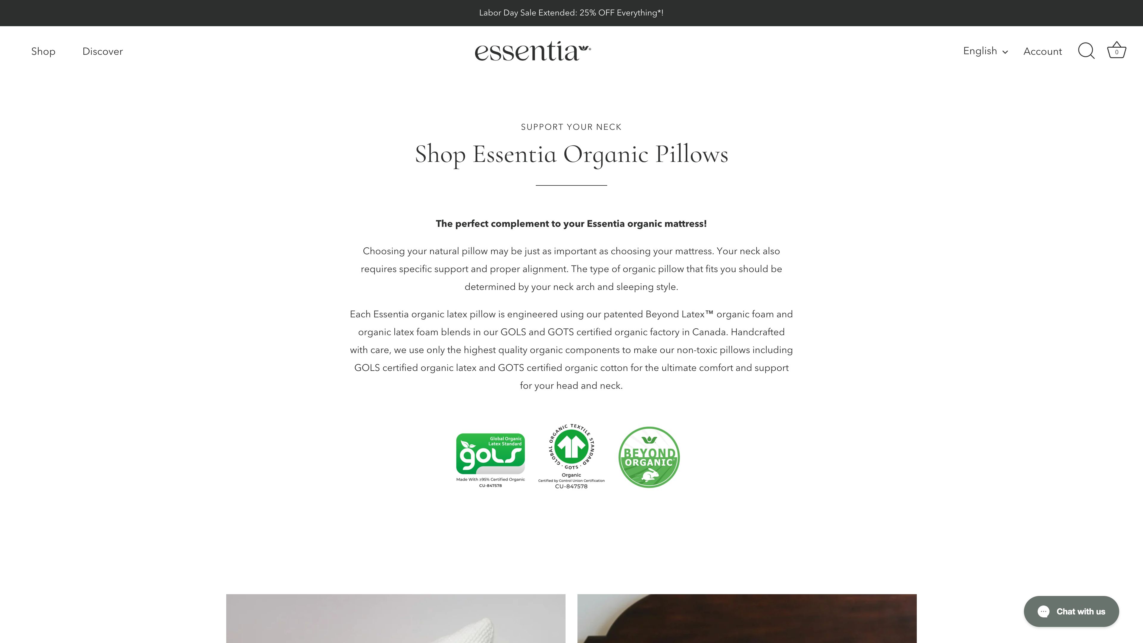HOME/MATTRESSES | Site design/build | Ecommerce Strategy screenshot 3