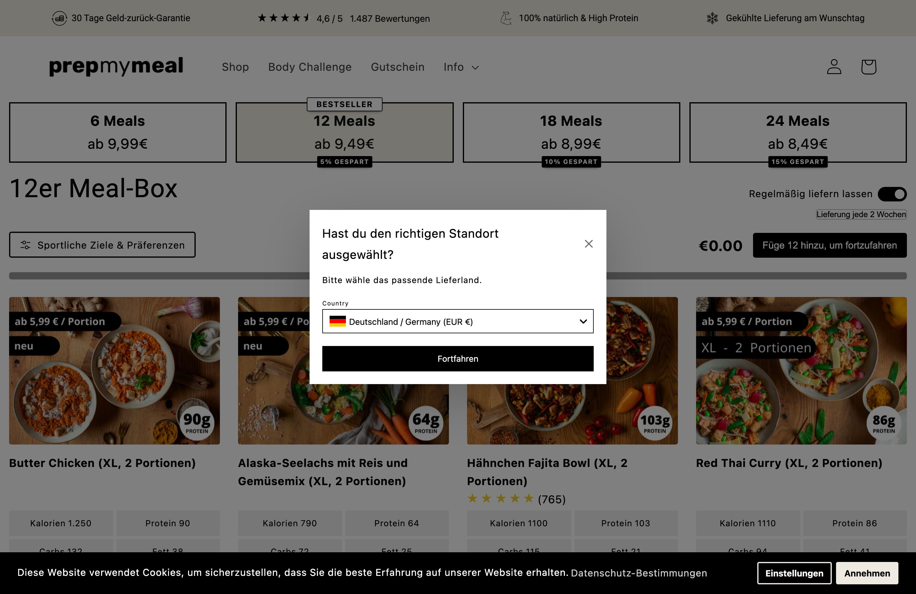Prepmymeal screenshot 2