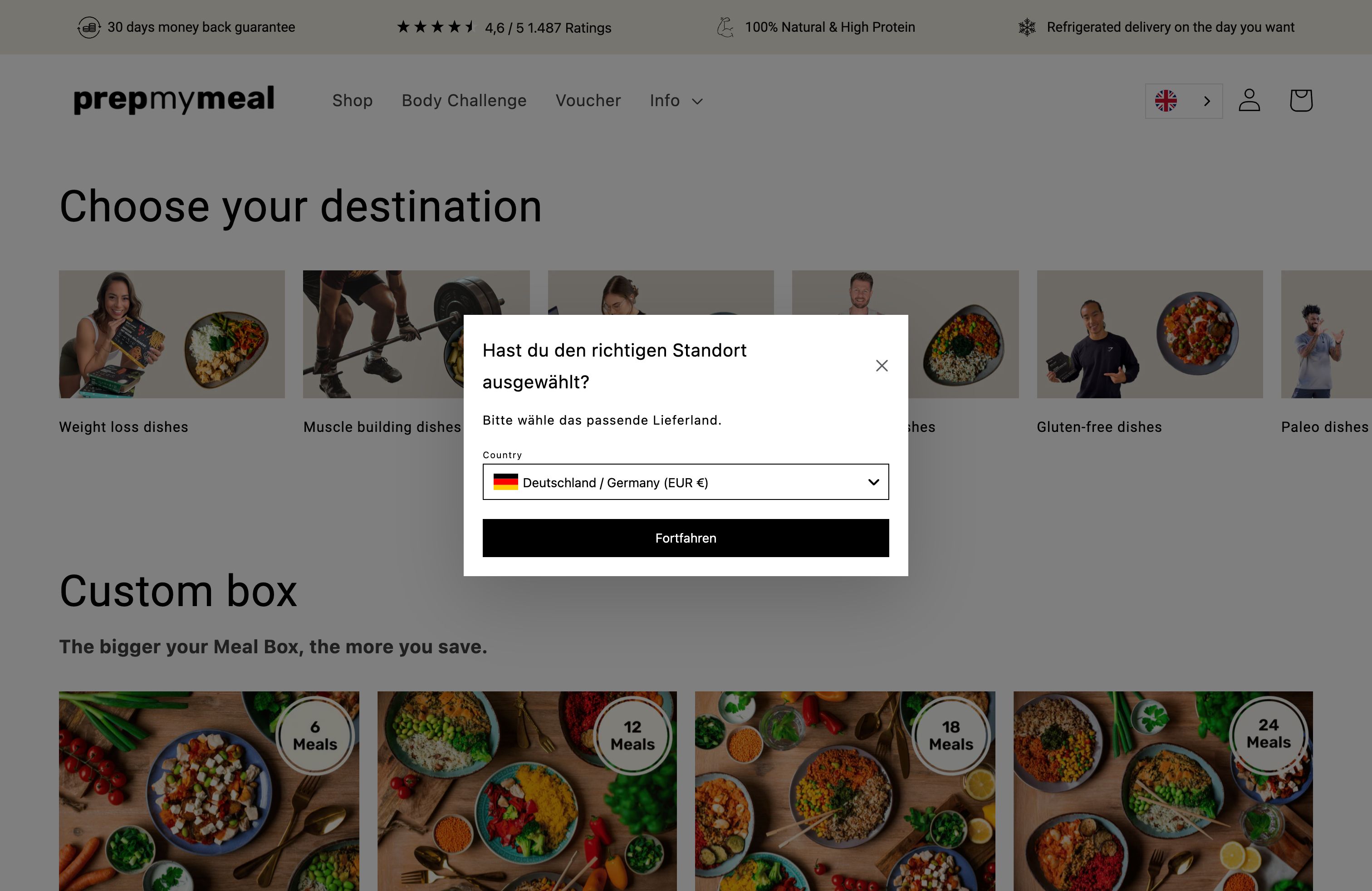 Prepmymeal screenshot