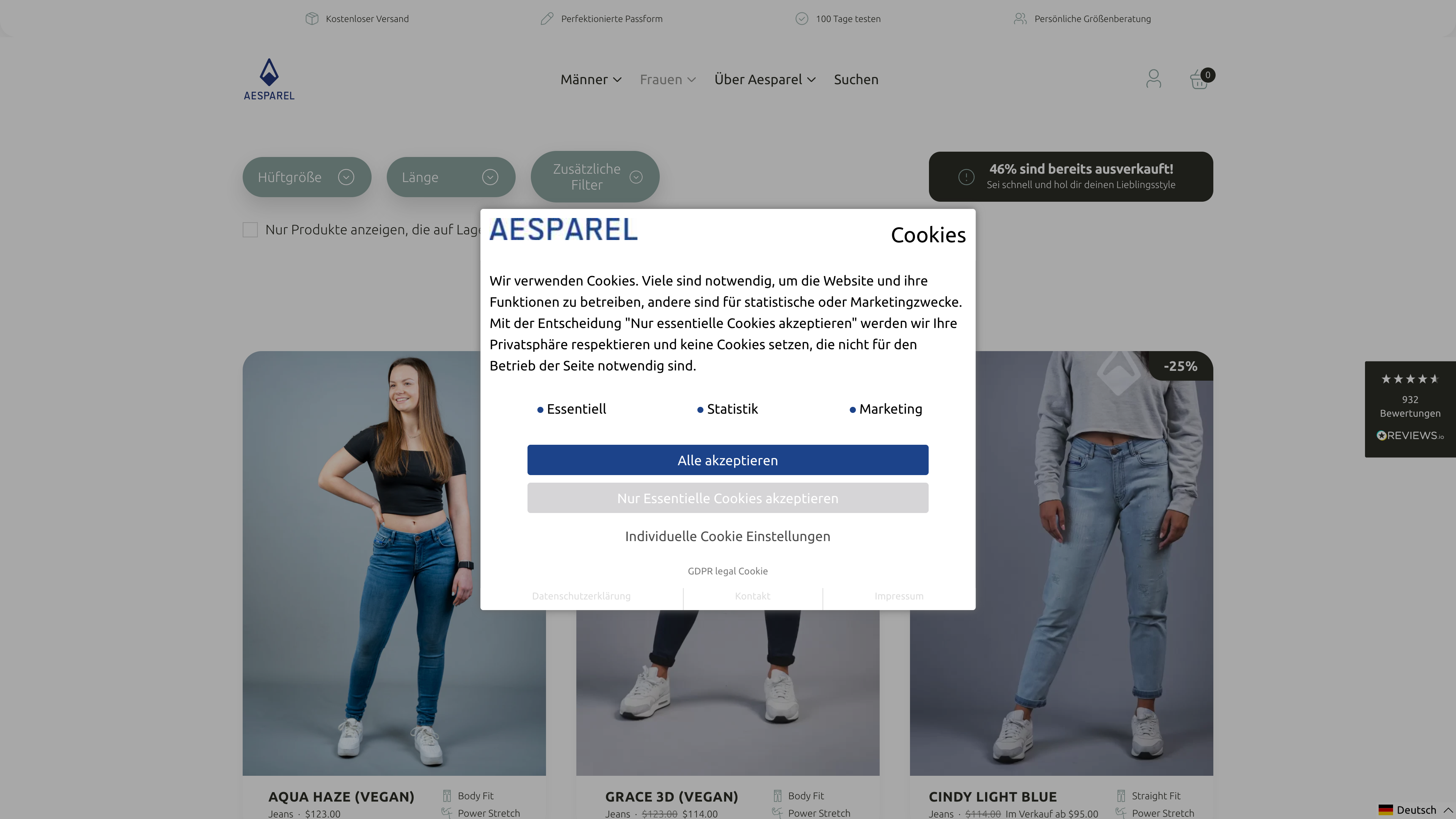 Aesparel - Relaunch und Optimierung screenshot 2