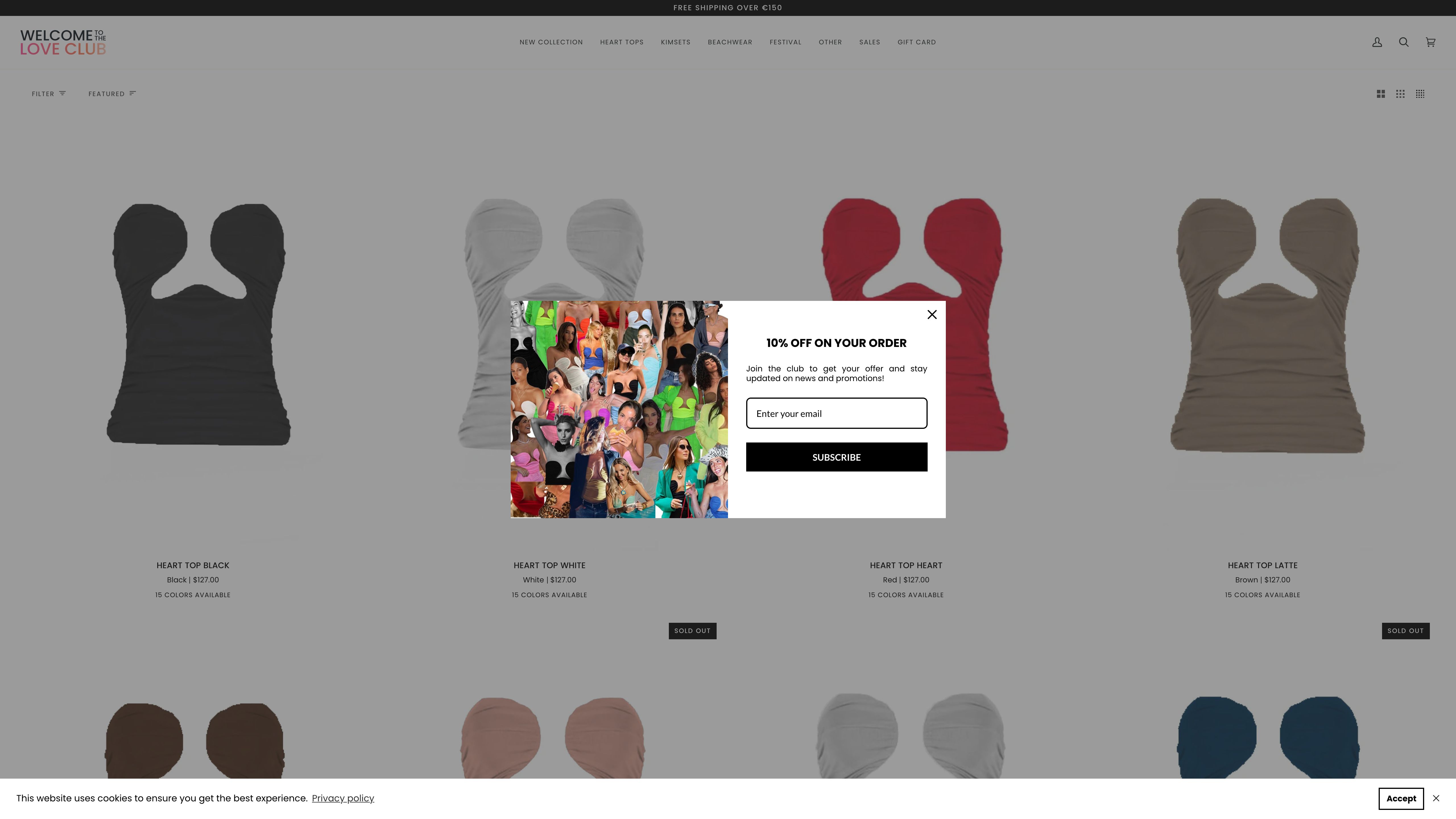 WELCOME TO THE LOVE CLUB | INTERNATIONAL STORE screenshot 2